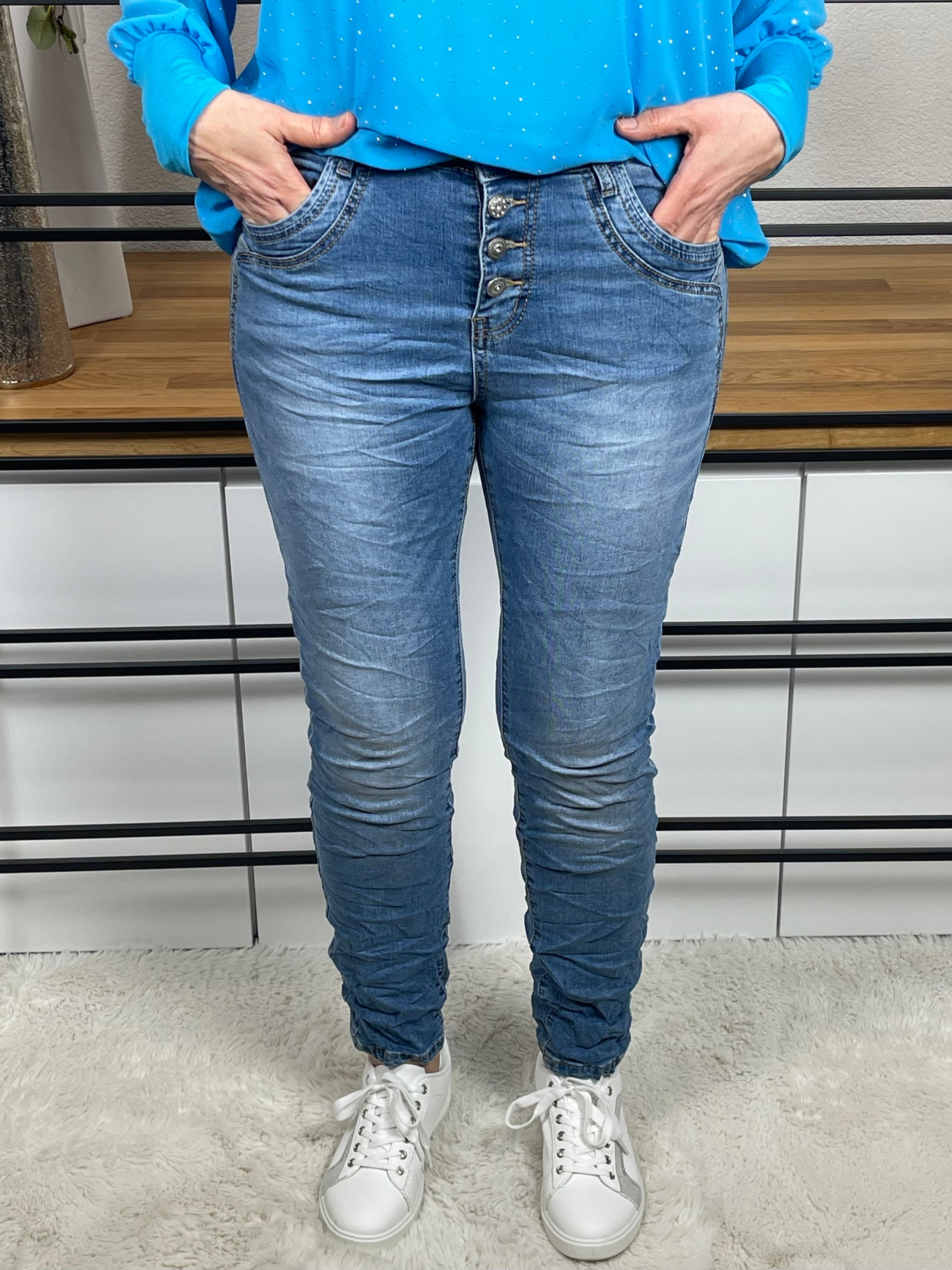 Damen - Jeans mit tollen Details Gr. 38 - 48