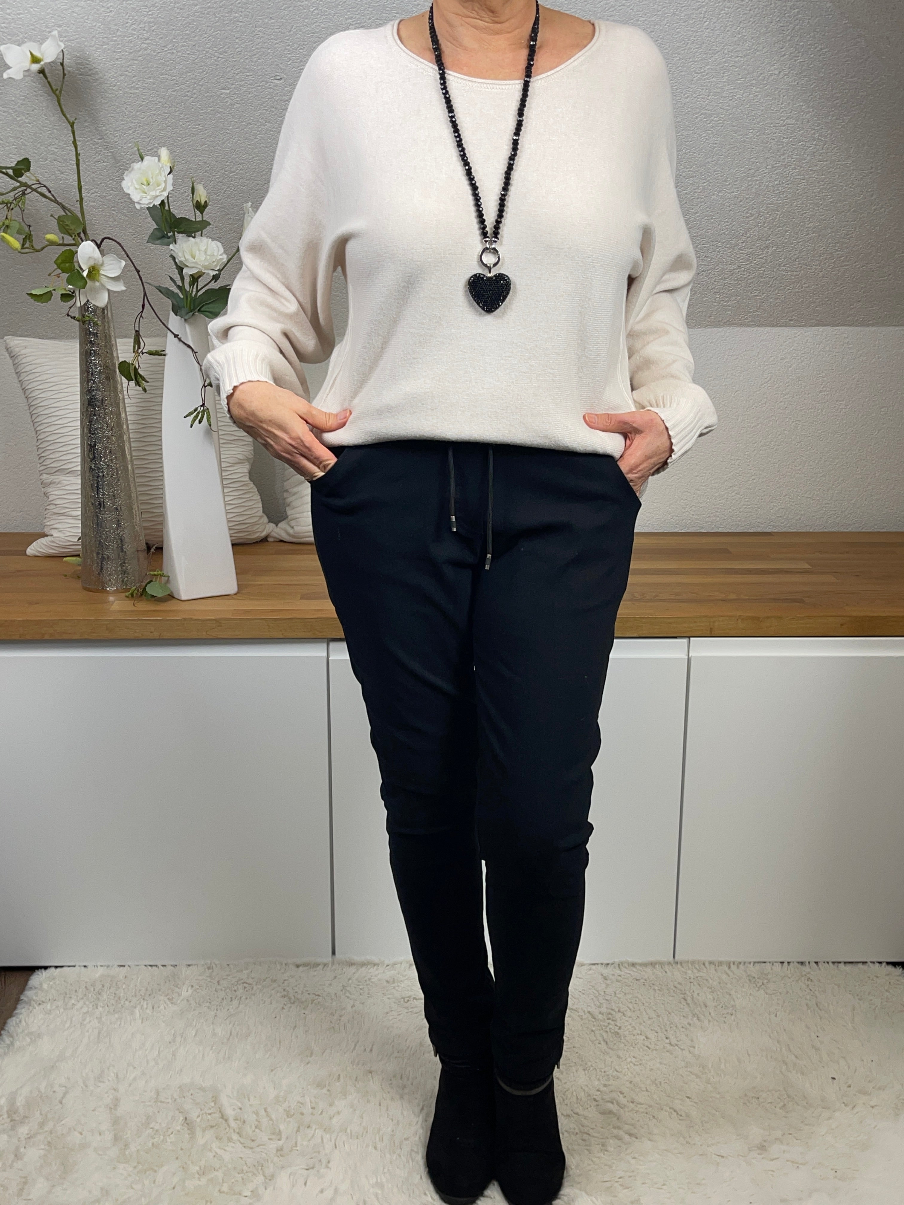 Hochwertiger Damen Feinstrick  - Long - Pullover Einheitsgrösse Gr. 38 - 44 in 5 Farben