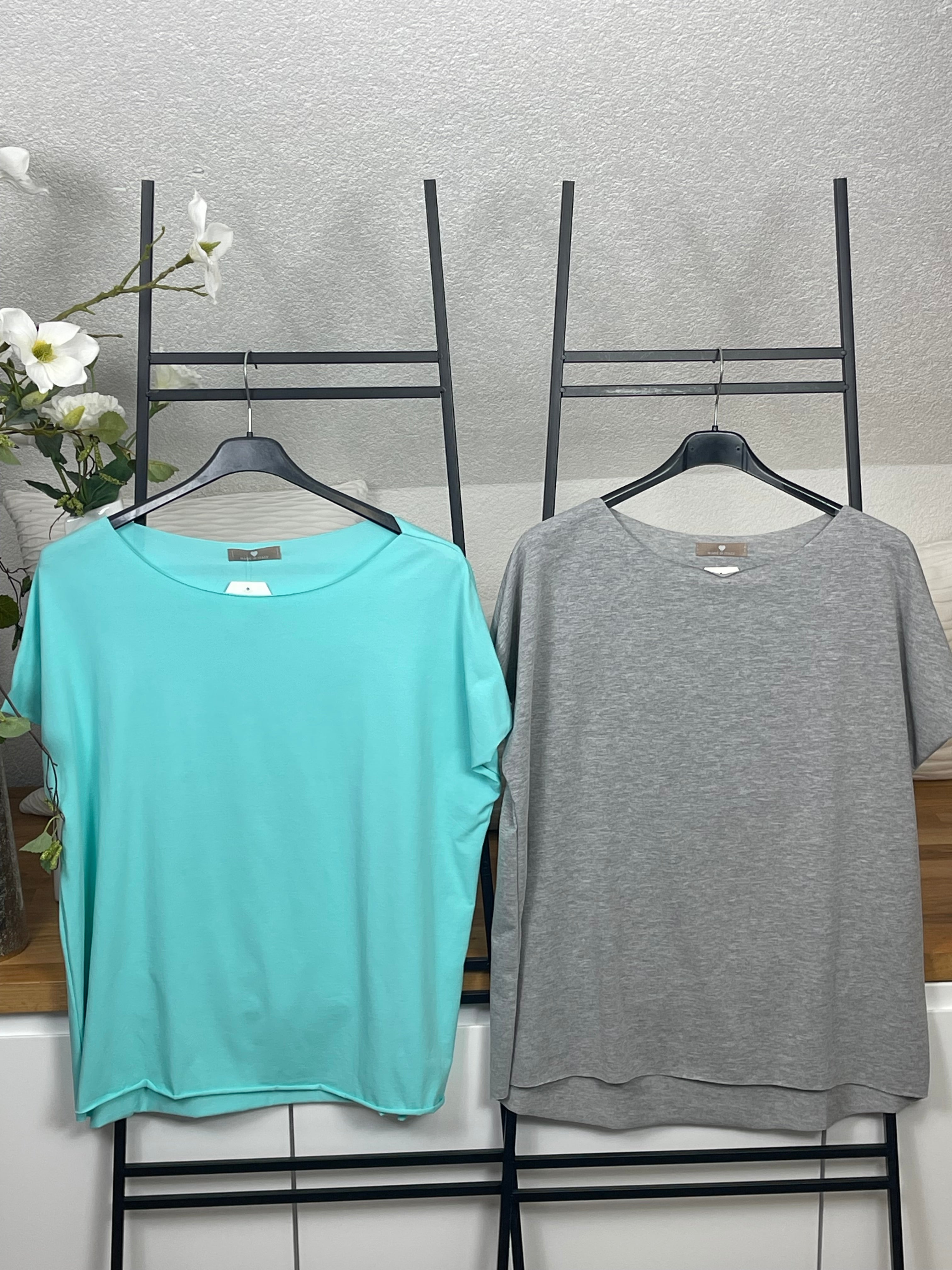 Damen T - Shirt „Basic“ Einheitsgrösse Gr. 36 - 44 in vielen Farben