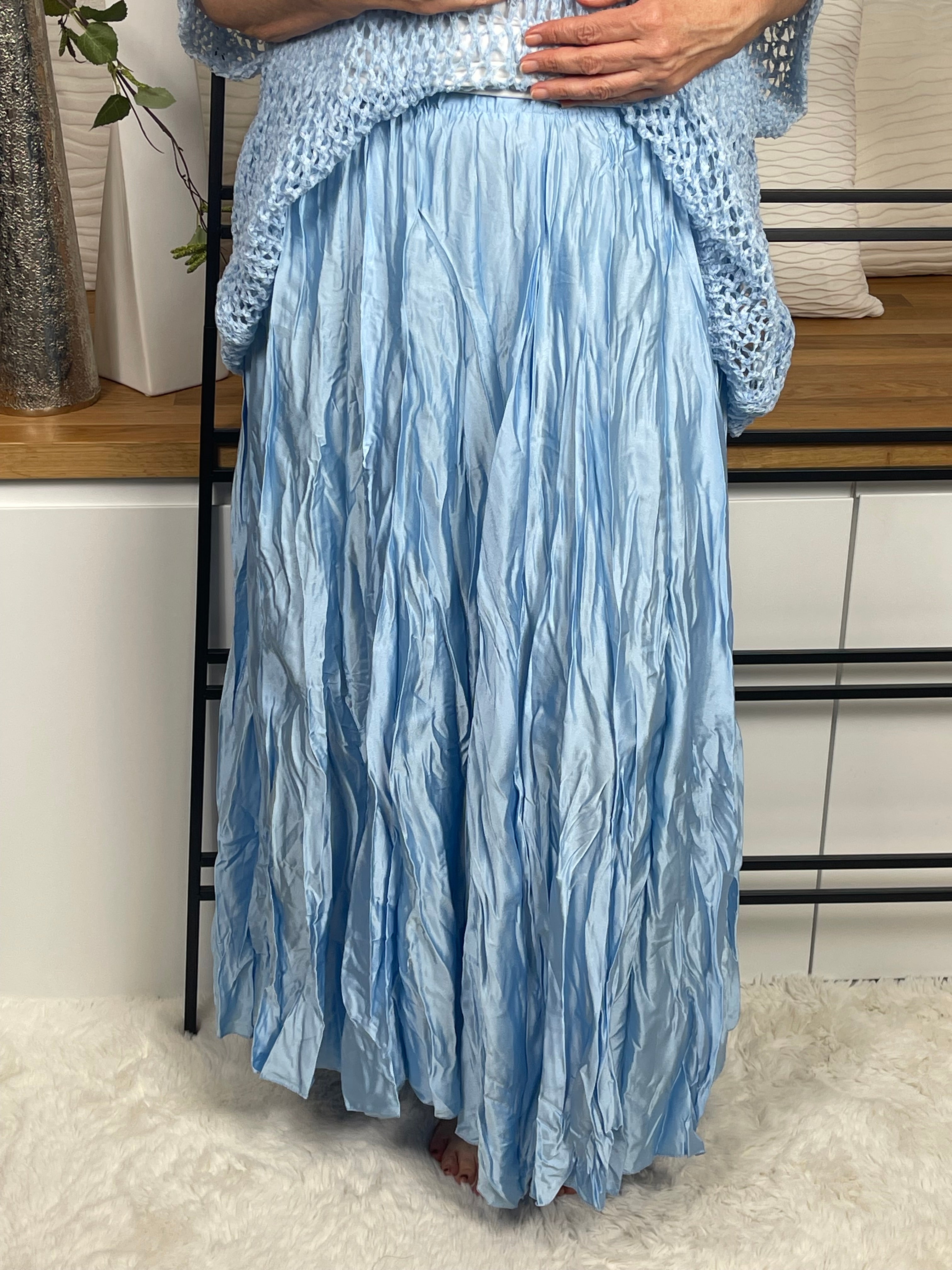 !!!!KEINE RETOURE MÖGLICH!!!! Damen „Crinkle“ Rock Einheitsgrösse Gr. 36 - 40 in 3 Farben