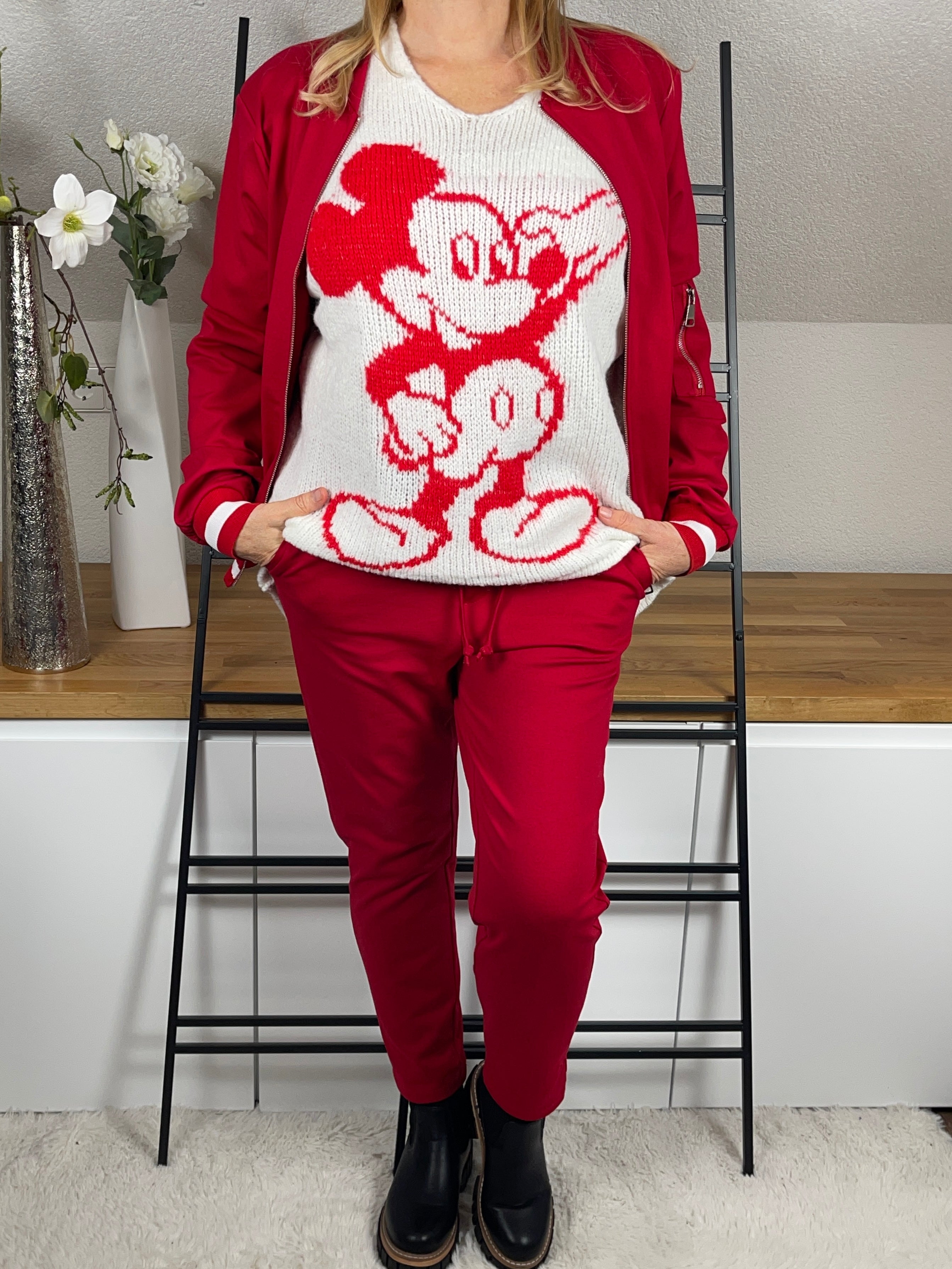 !!!!KEINE RETOURE MÖGLICH !!!!Damen -Pullover „Mickey Mouse“ Einheitsgrösse Gr. 38 - 48 in 2 Farben