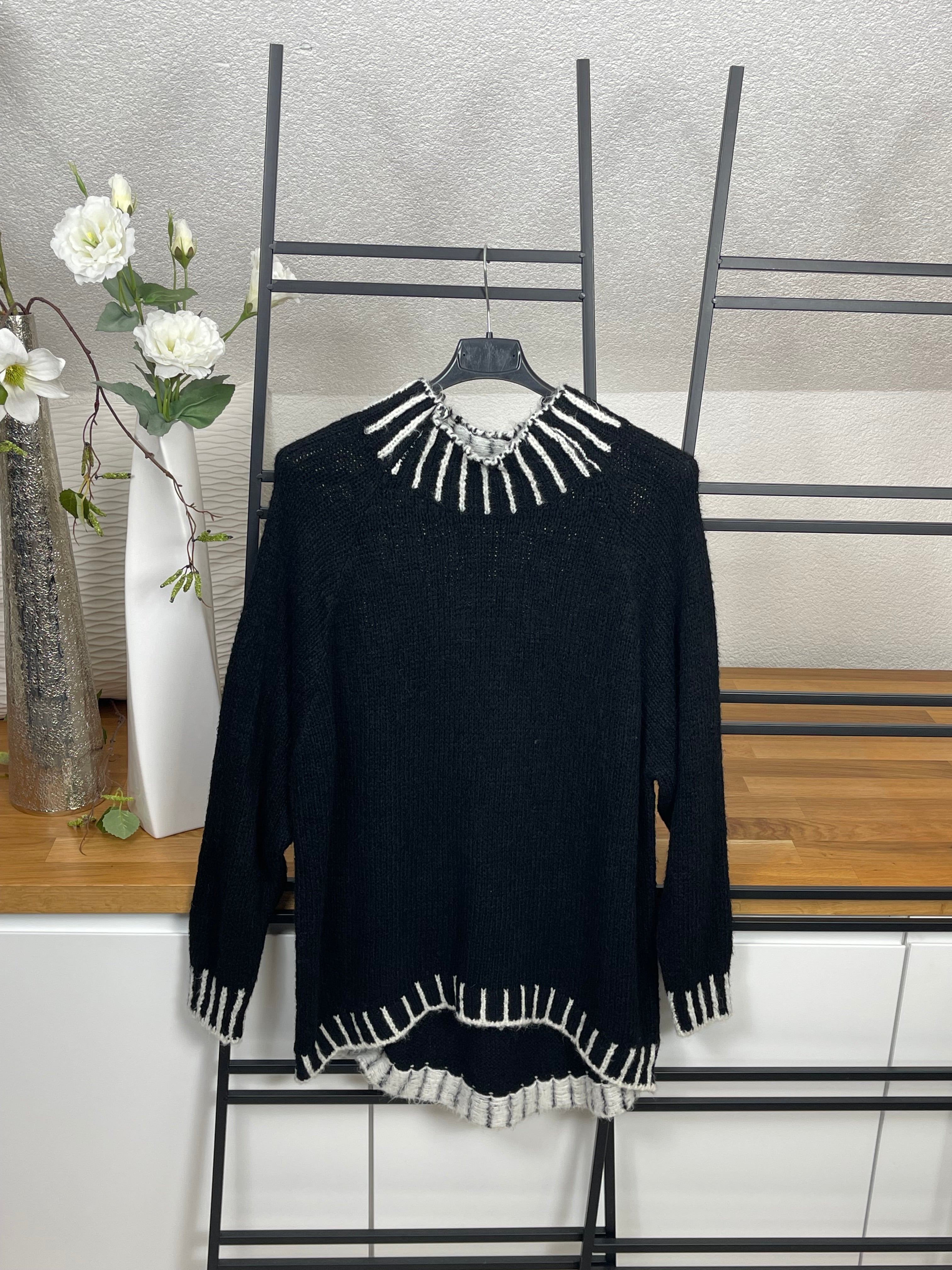 Eleganter Damen Feinstrick - Pullover Einheitsgröße Gr. 38 - 42 in 4 Farben