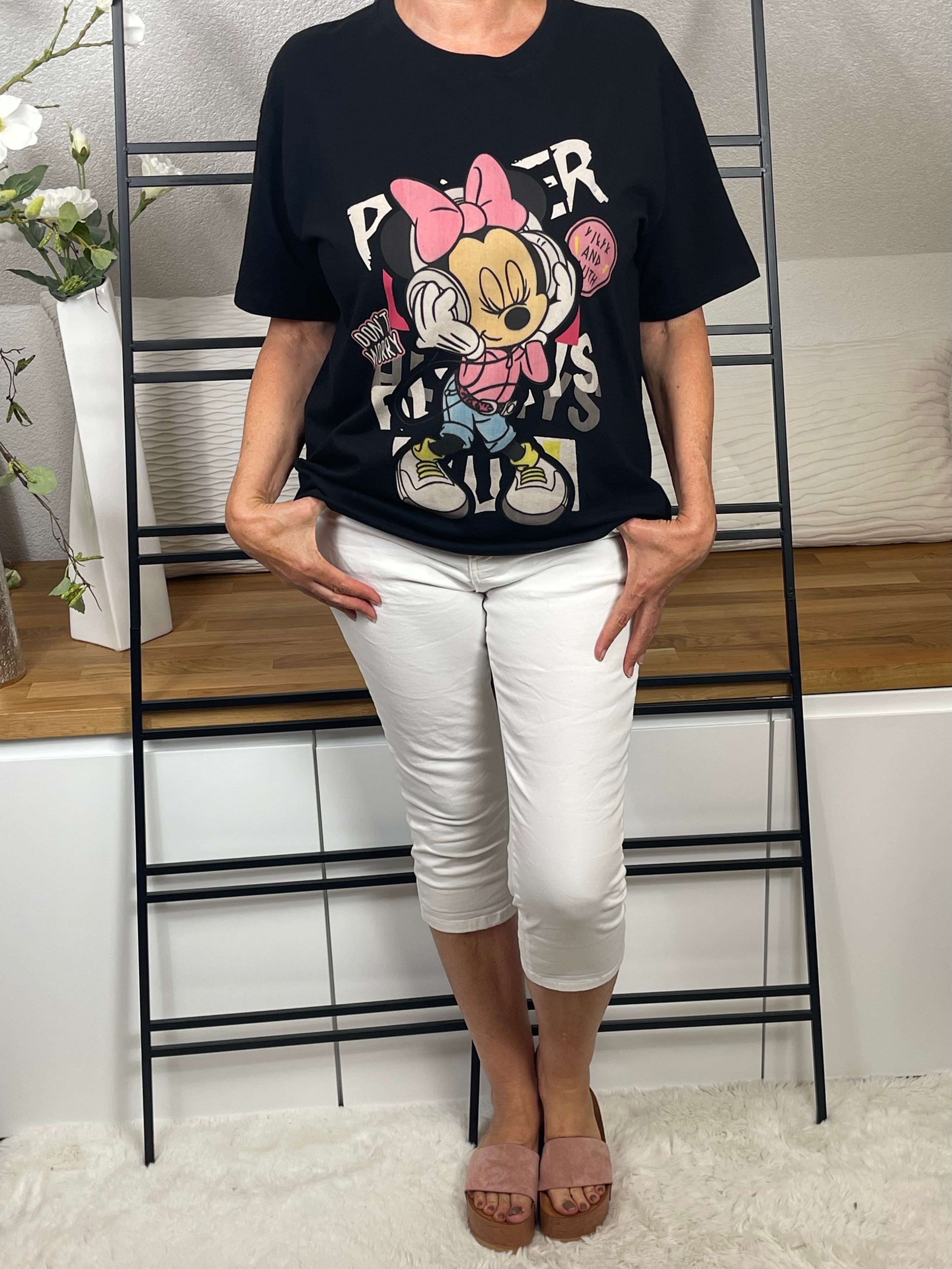 !!!!KEINE RETOURE MÖGLICH!!!! Damen - T - Shirt „Mickey und Minney“ Einheitsgrösse Gr. 38 - 44 in 3 Varianten