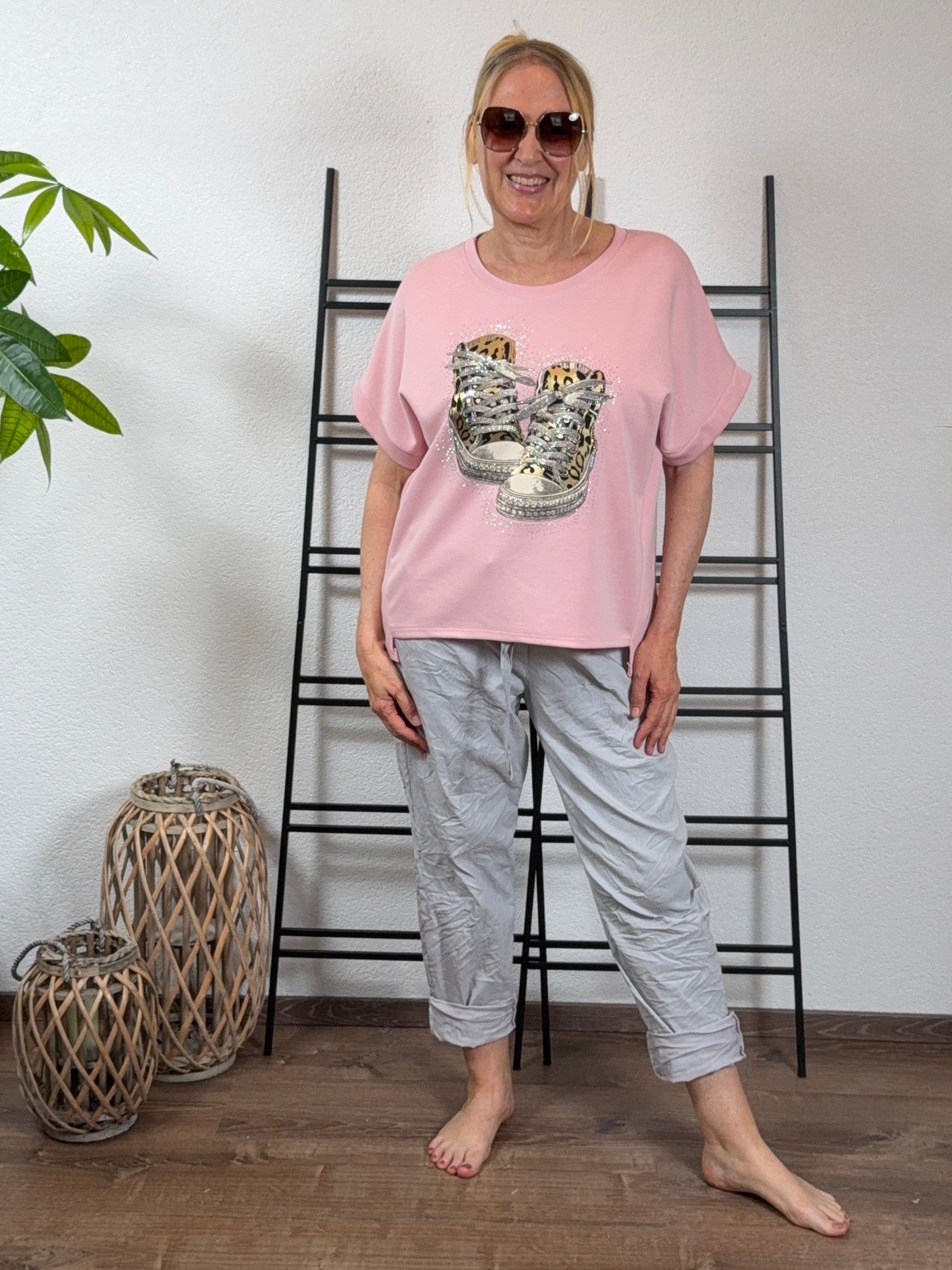 Glam „Fluffi“ Shirt in Sweat-Qualität Einheitsgröße Gr. 40 - 44 in 3 Farben