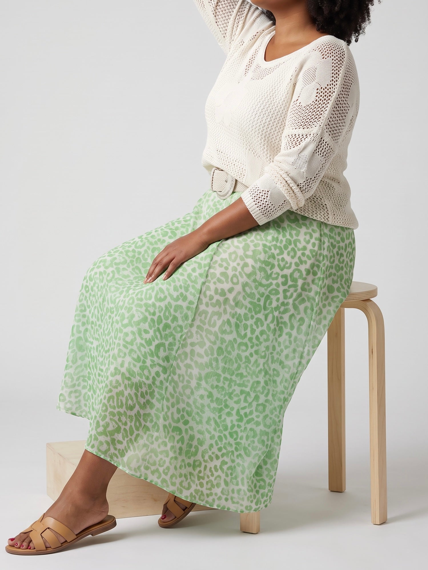 Tüllrock „Animal Print“ in mint