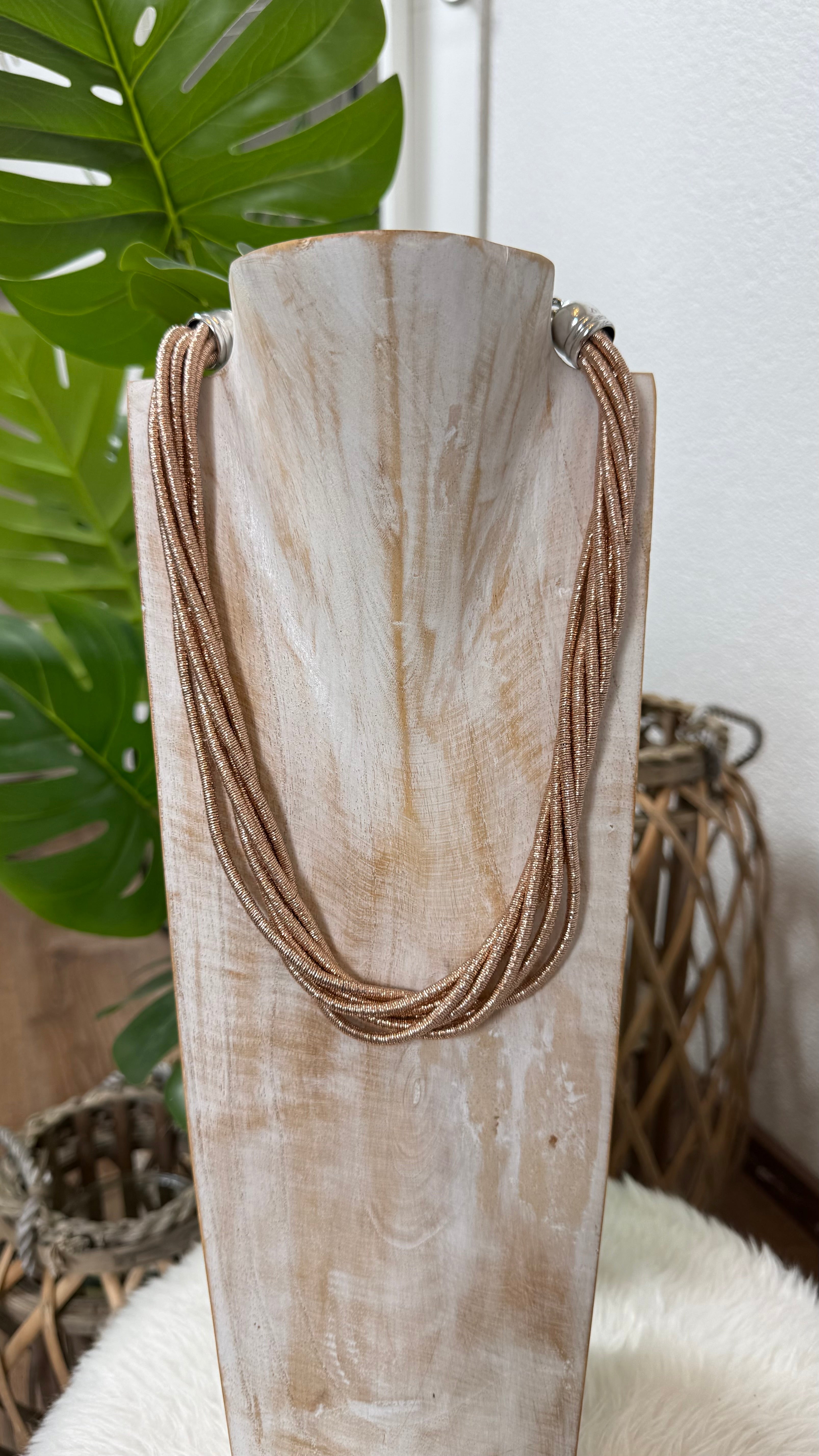 Kette mehrlagig in kupfer