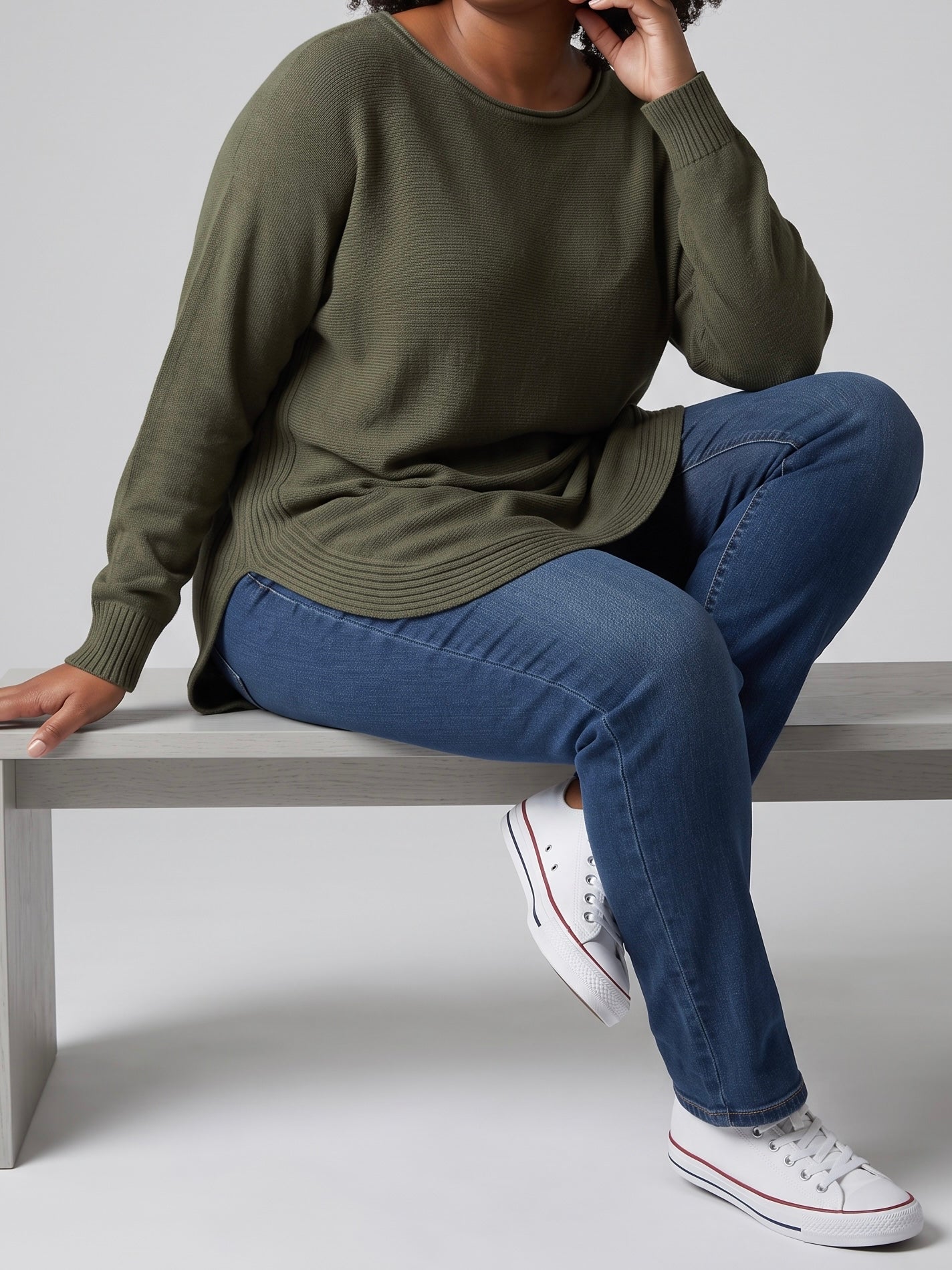 Hochwertiger Feinstrick  - Long - Pullover in 2 Farben