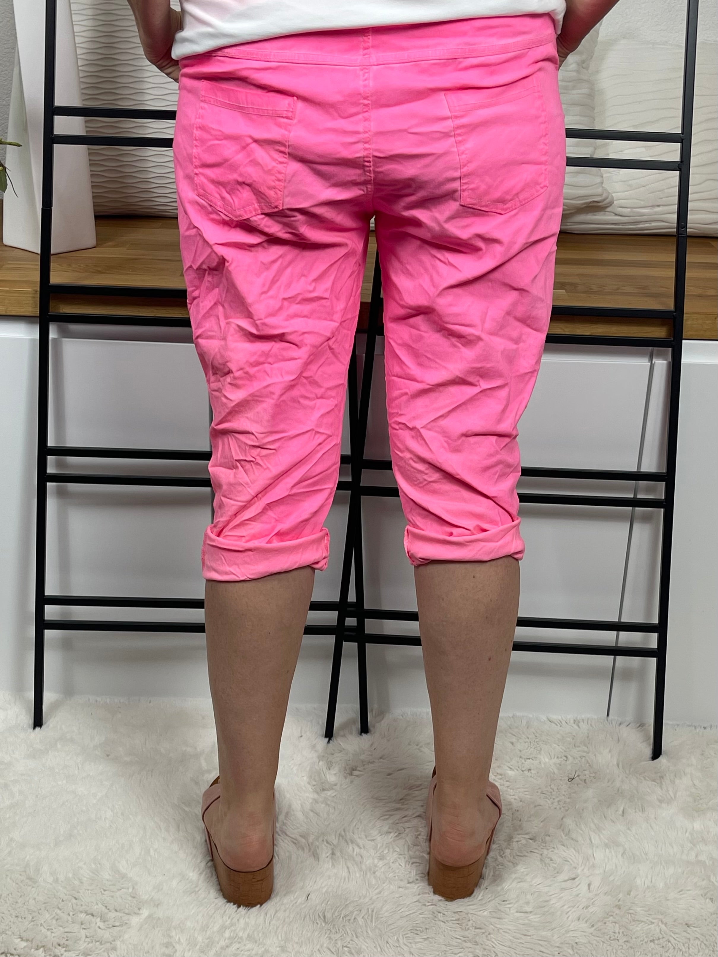 !!!!KEINE RETOURE MÖGLICH!!!! Damen 3/4 Jogpant „Summer“ Einheitsgrösse Gr. 42 - 48+in 6 Farben