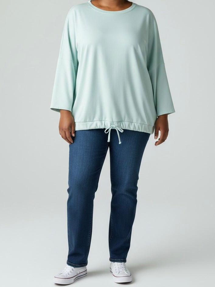 Kuschelweicher Pullover „Fluffi“ in türkis