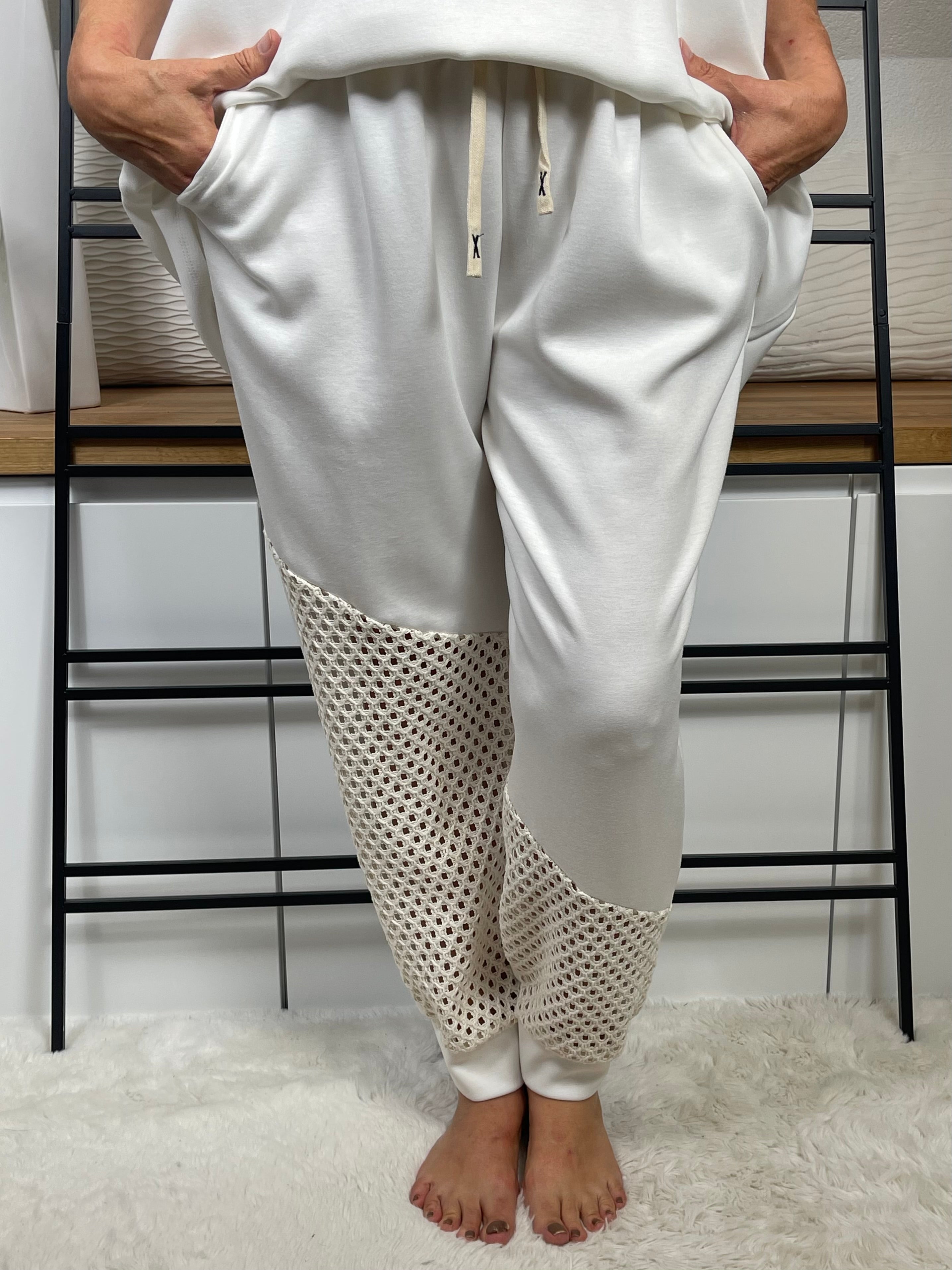 Damen Jogpant „Fluffi - Elegance“ Einheitsgrösse Gr. 42/44 - 50/52 in 2 Varianten