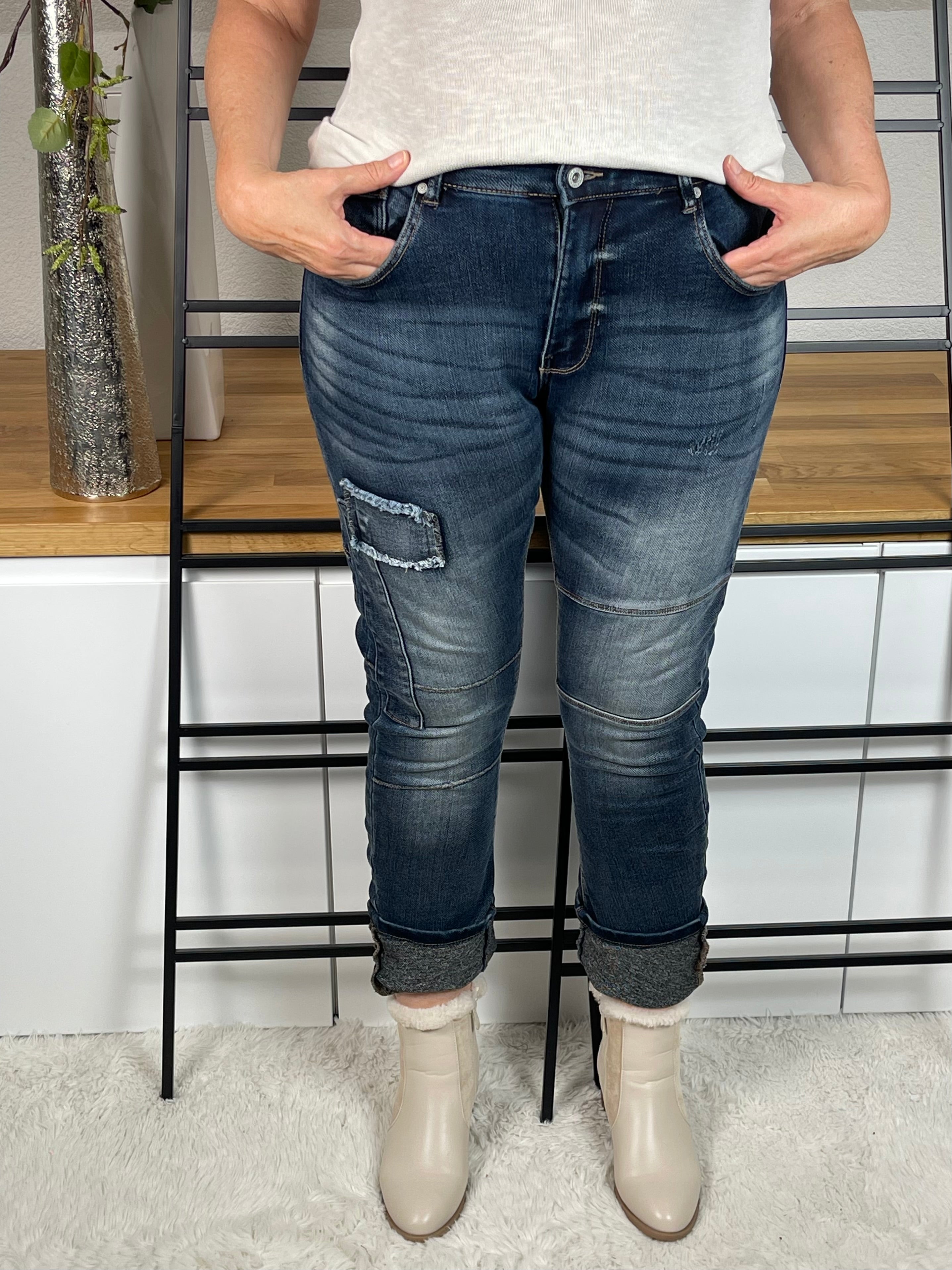 !!!!KEINE RETOURE MÖGLICH!!!!Boyfriend - Jeans „DarkBlue“ Gr. 36 - 44