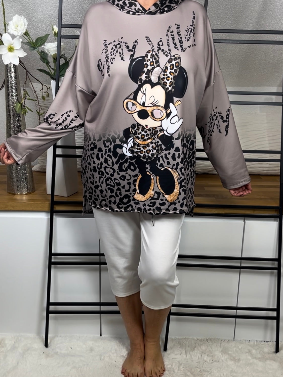 Damen Hoodie „Minney“ Einheitsgröße Gr. 42 - 48+ in 3 Farben