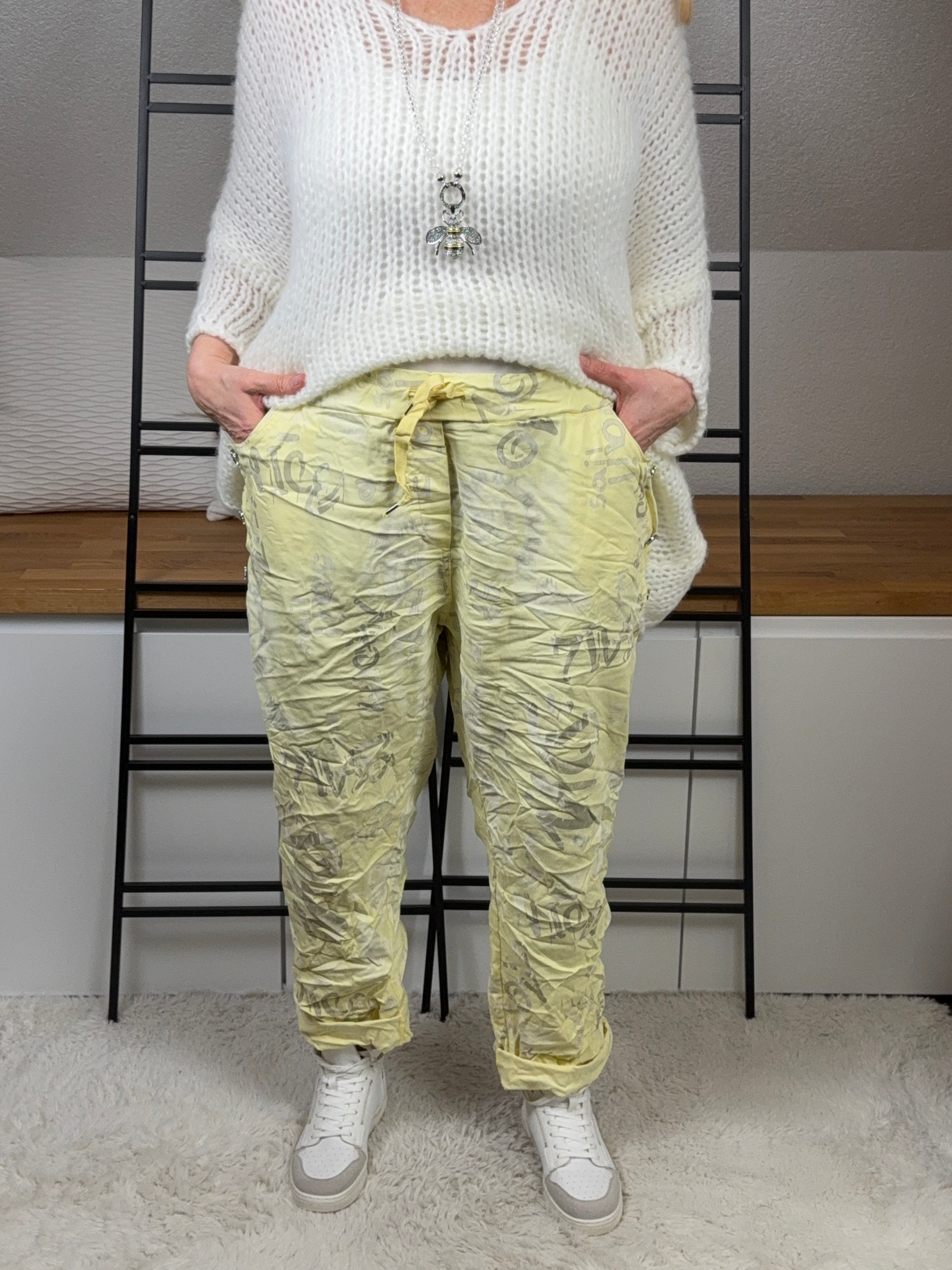 Jogpant „Special Print“ Gr. 46 - 52 in 4 Farben