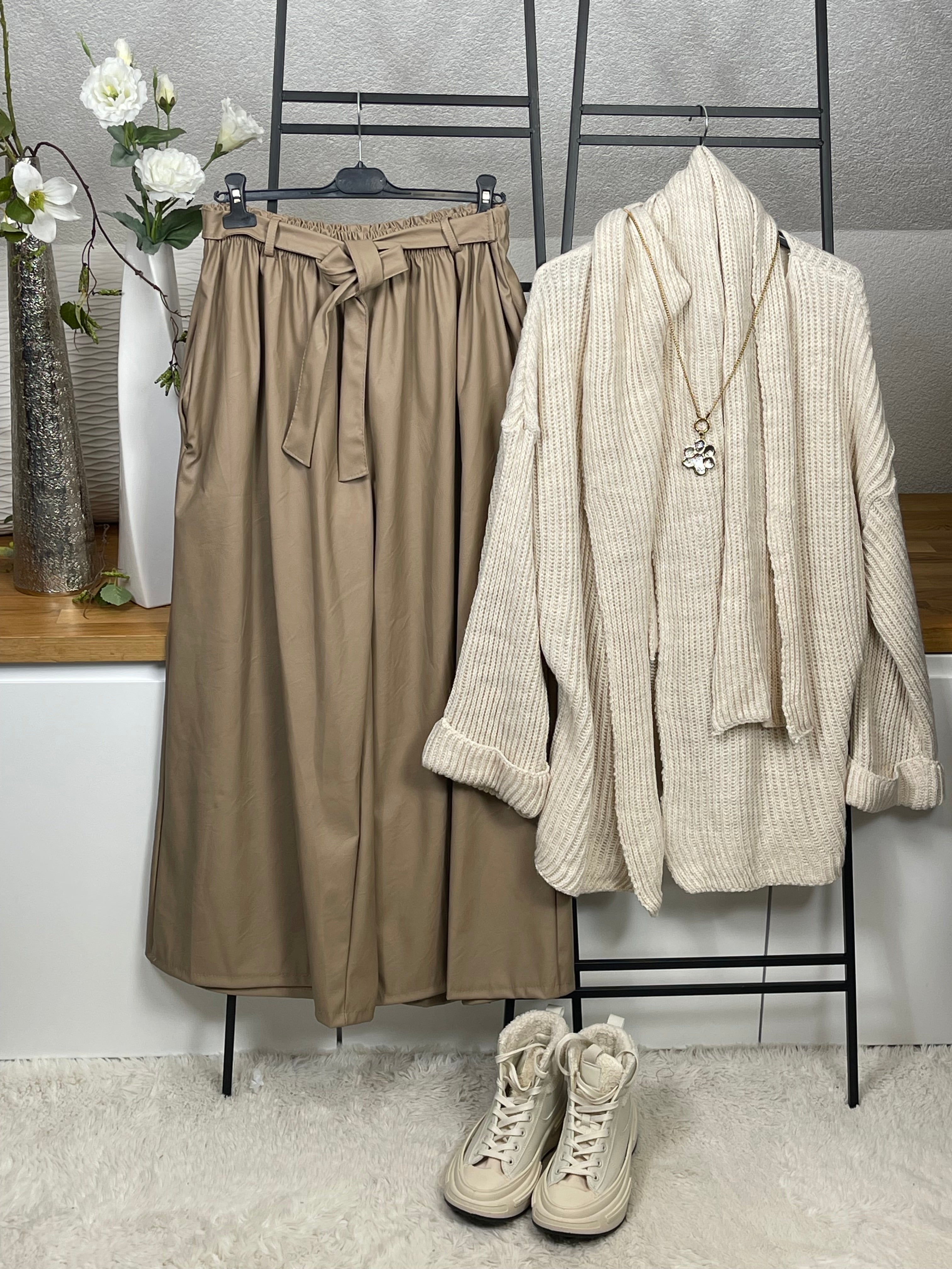 Damen - Cardigan - Schal - Strick - Pullover Einheitsgrösse Gr. 40 - 48 in 3 Farben