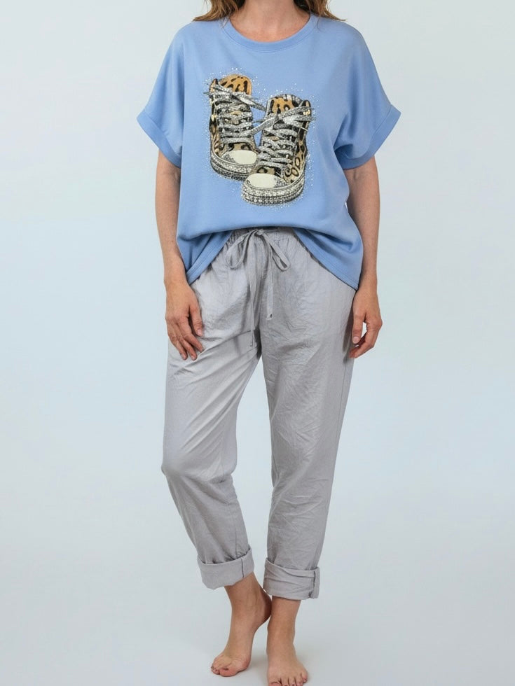 Glam „Fluffi“ Shirt in Sweat-Qualität in 3 Farben