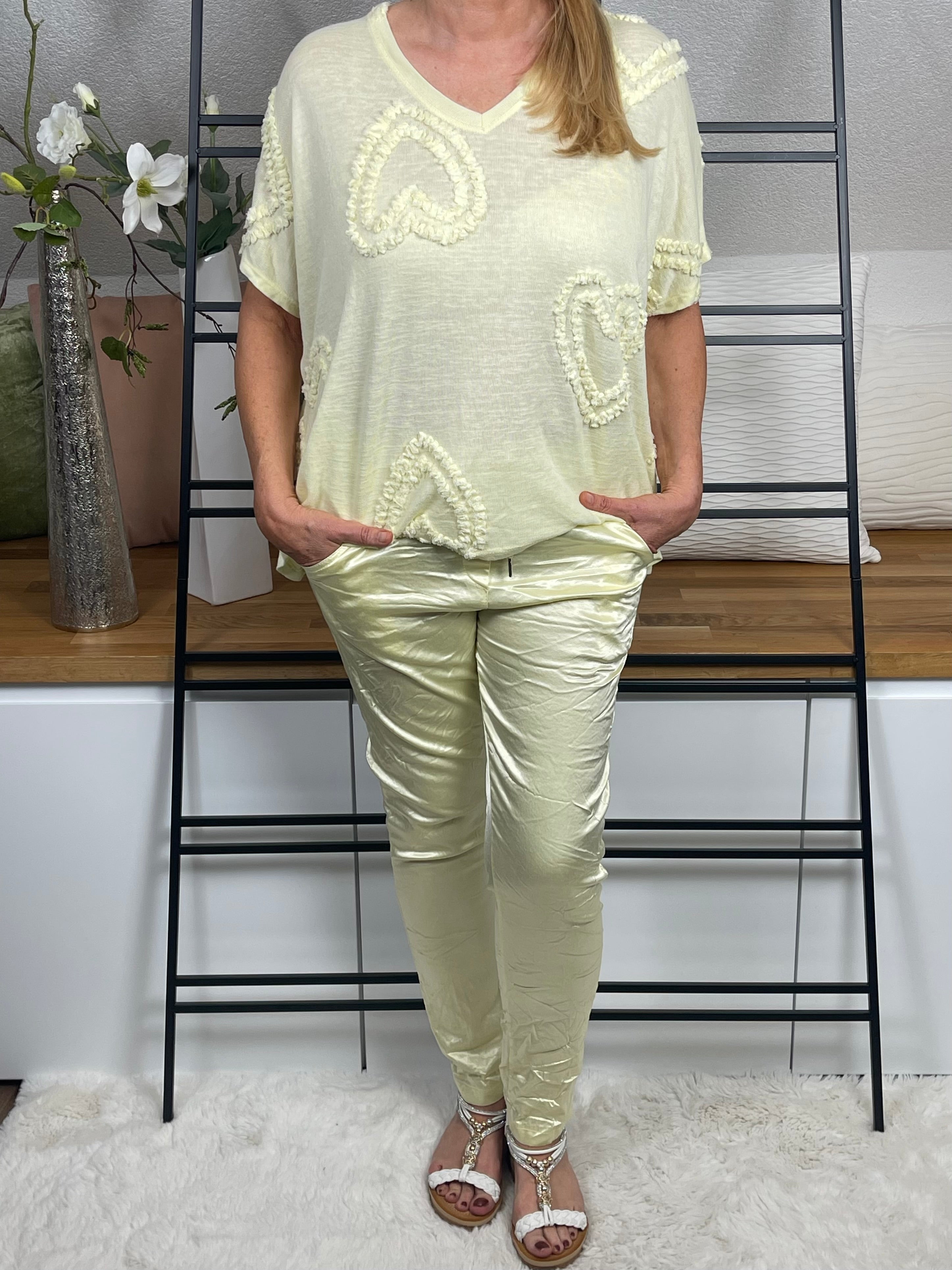 !!!!KEINE RETOURE MÖGLICH!!!! Damen Pullover - Shirt „Herzle“ Einheitsgröße Gr. 38 - 44 in 7 Farben