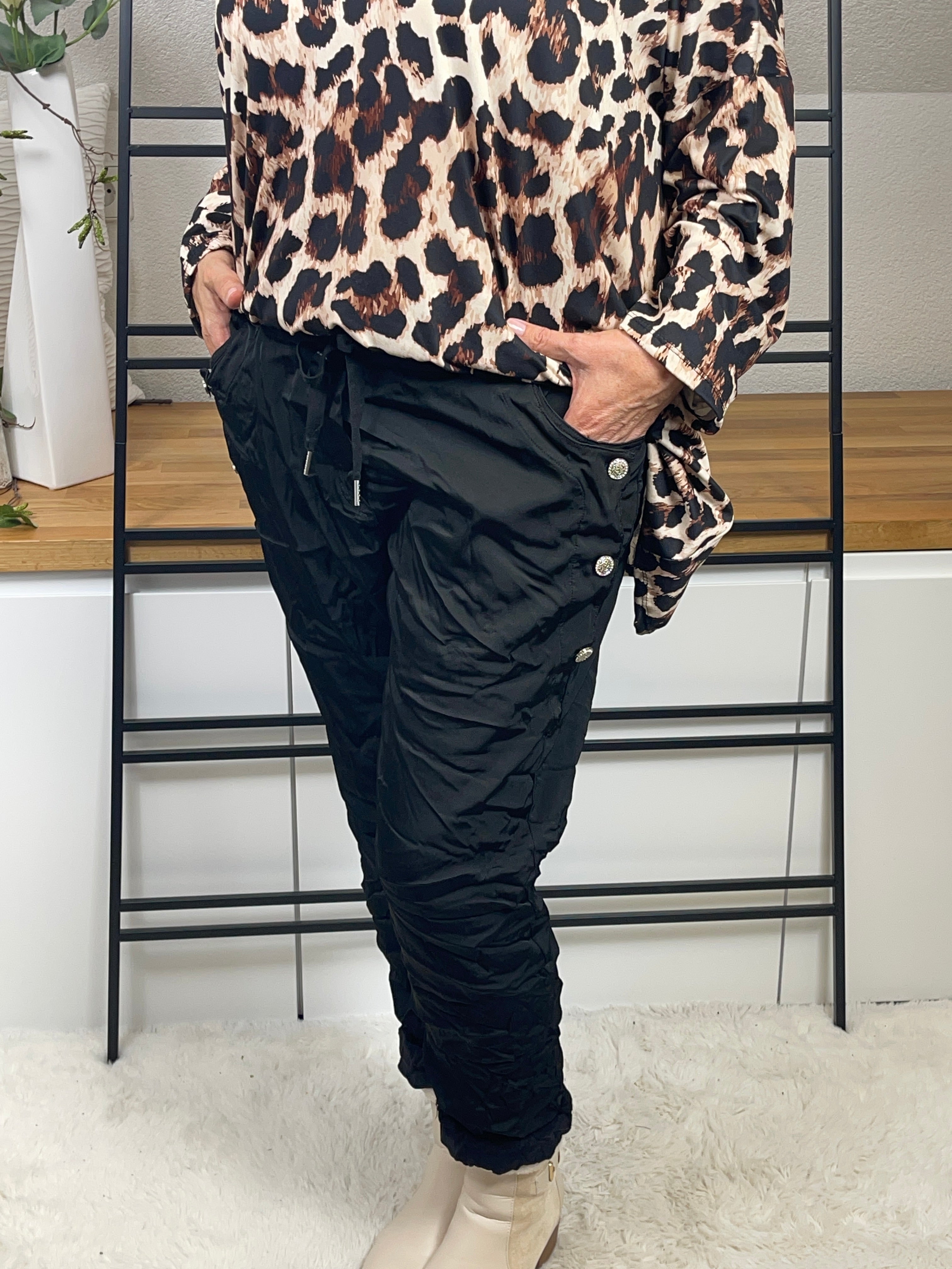 Damen - Jogpant „Shiney“ Einheitsgrösse Gr. 42 - 48+ in 4 Farben