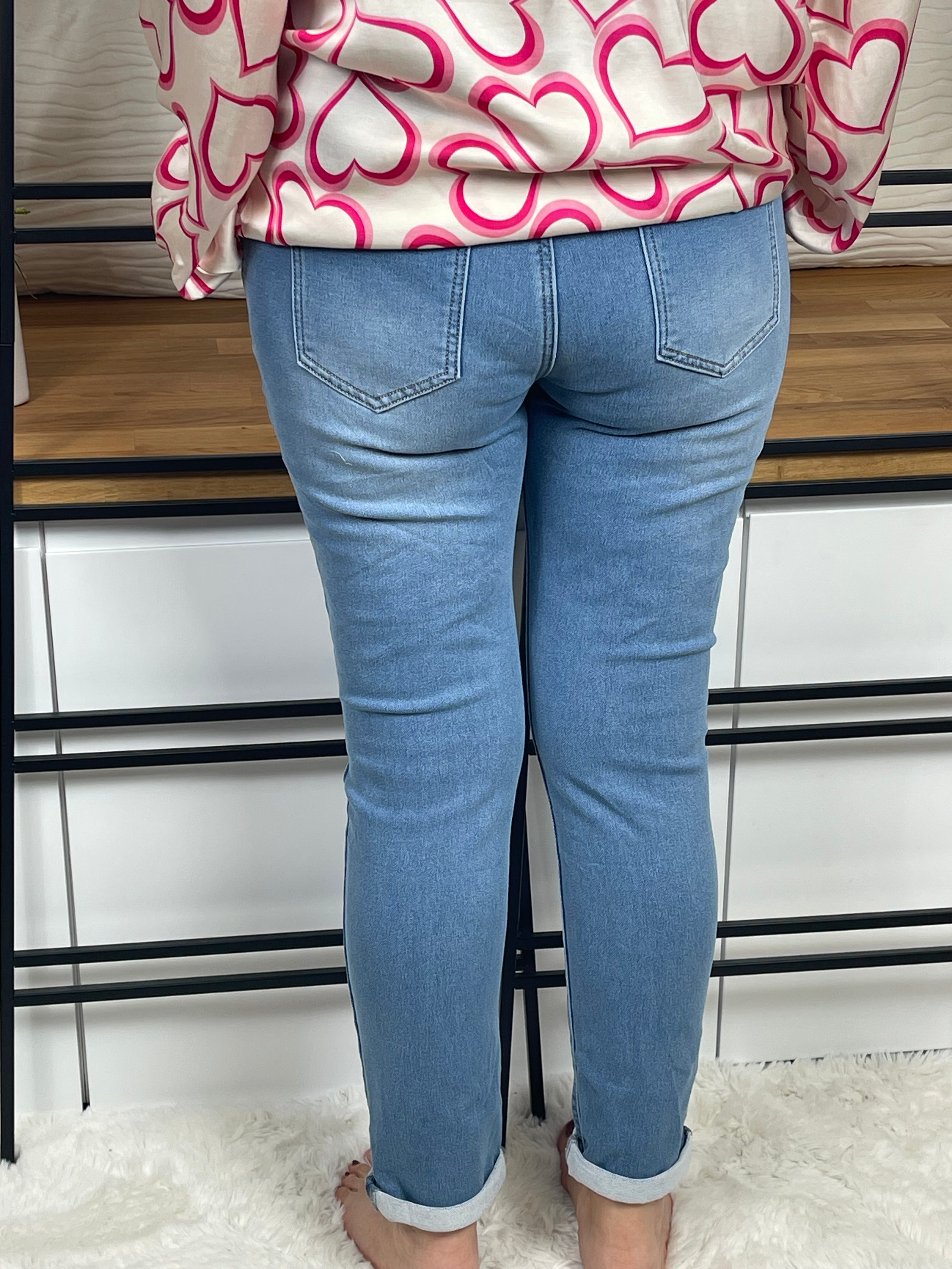 !!!AKTION!!!                          Damen - Jeans - Jogpant Einheitsgröße Gr. 38 - 40 in jeansblau