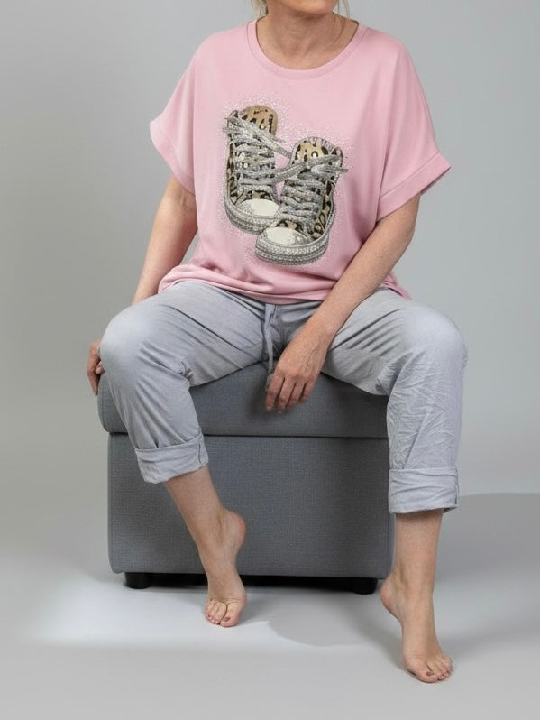 Glam „Fluffi“ Shirt in Sweat-Qualität in 3 Farben