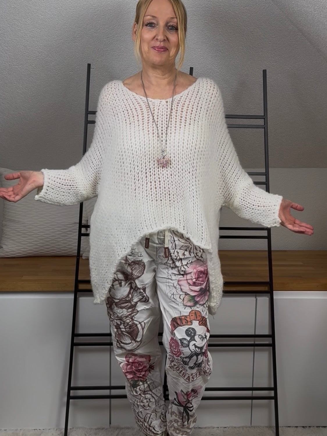 !!!KEINE RETOURE MÖGLICH!!! Damen - Pullover „Flauschi“ Einheitsgrösse Gr. 38 - 48 + in vielen Farben