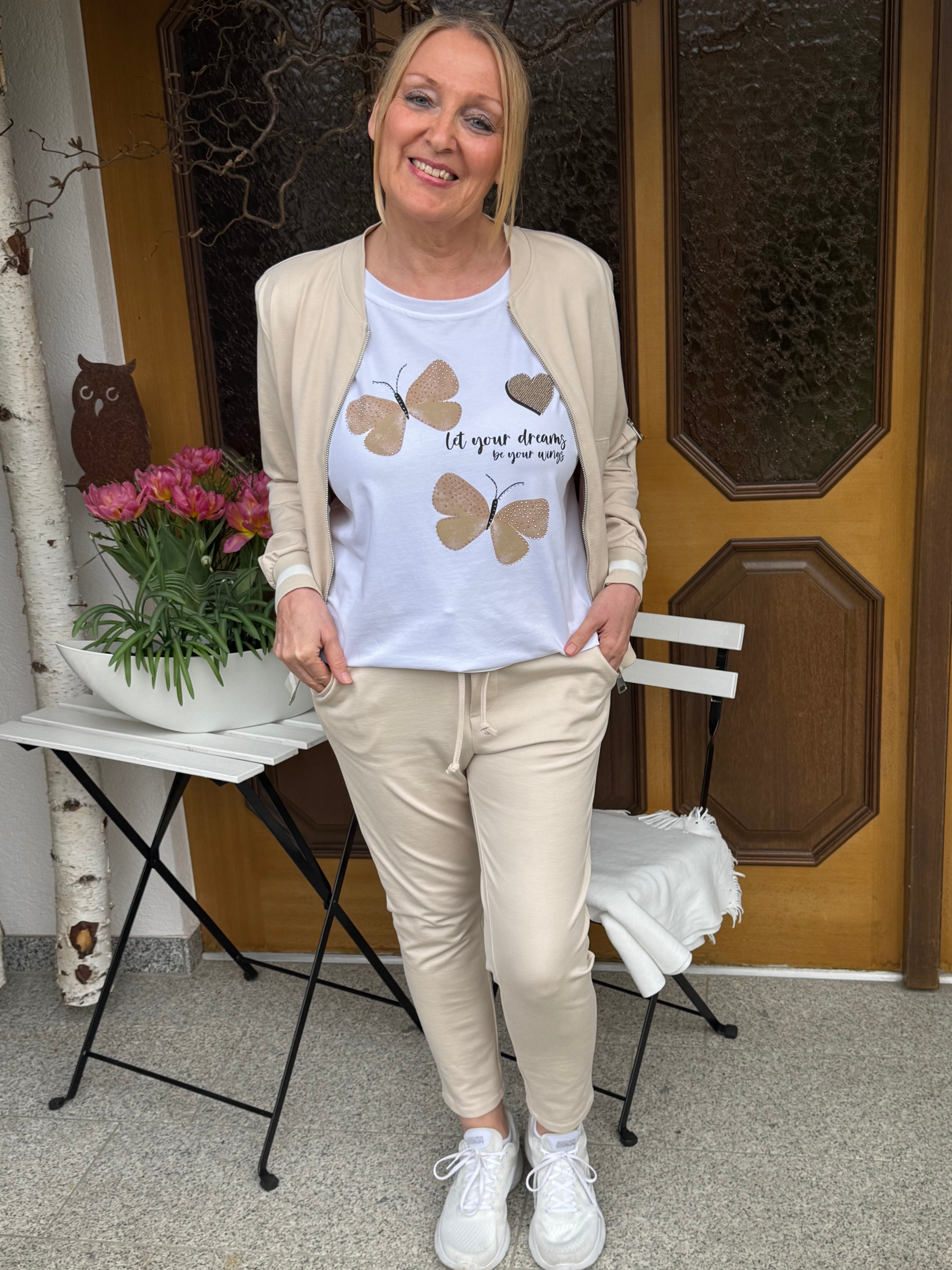 Hochwertiger eleganter Blouson Gr. 36 - 44 in hellbeige