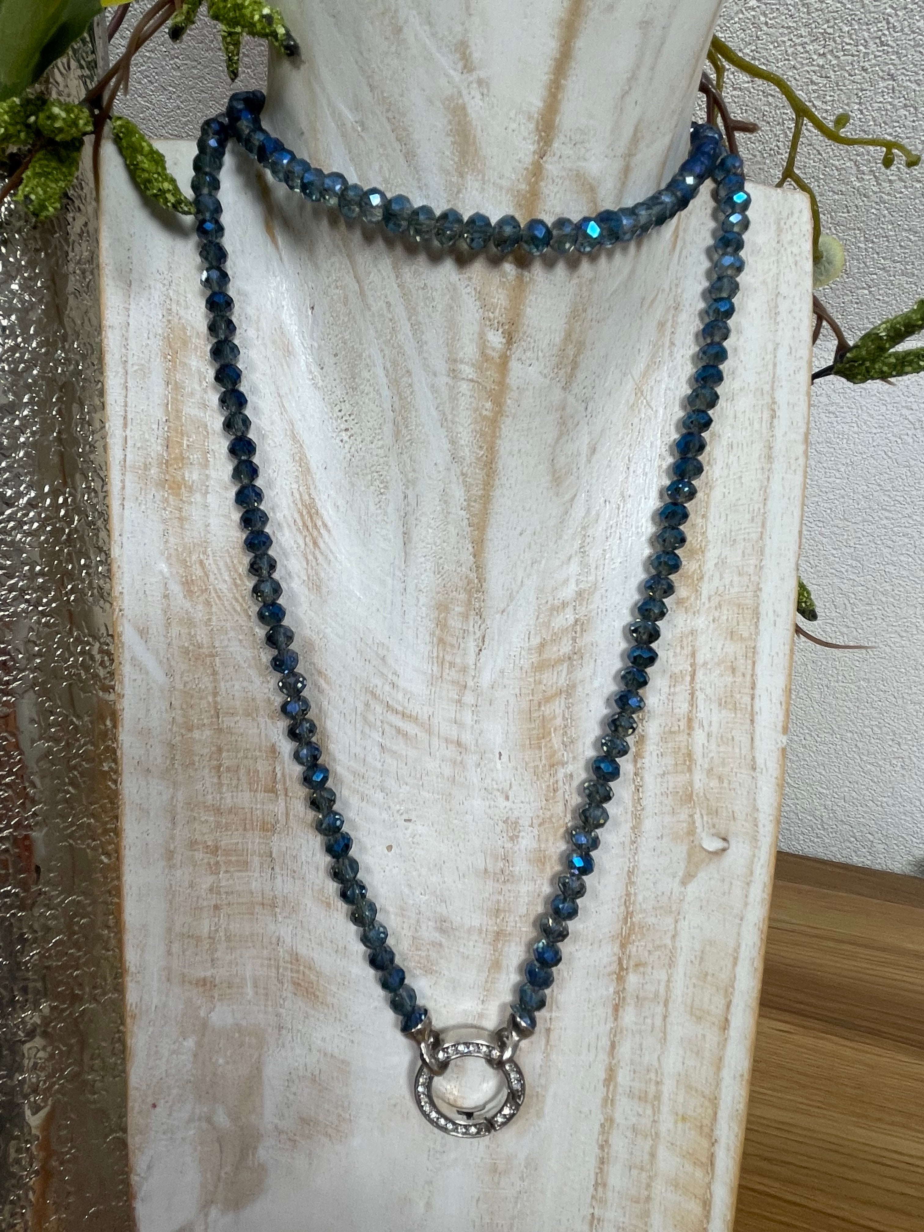 Vario - Perlen - Kette ca. 80 cm verschiedene Farben