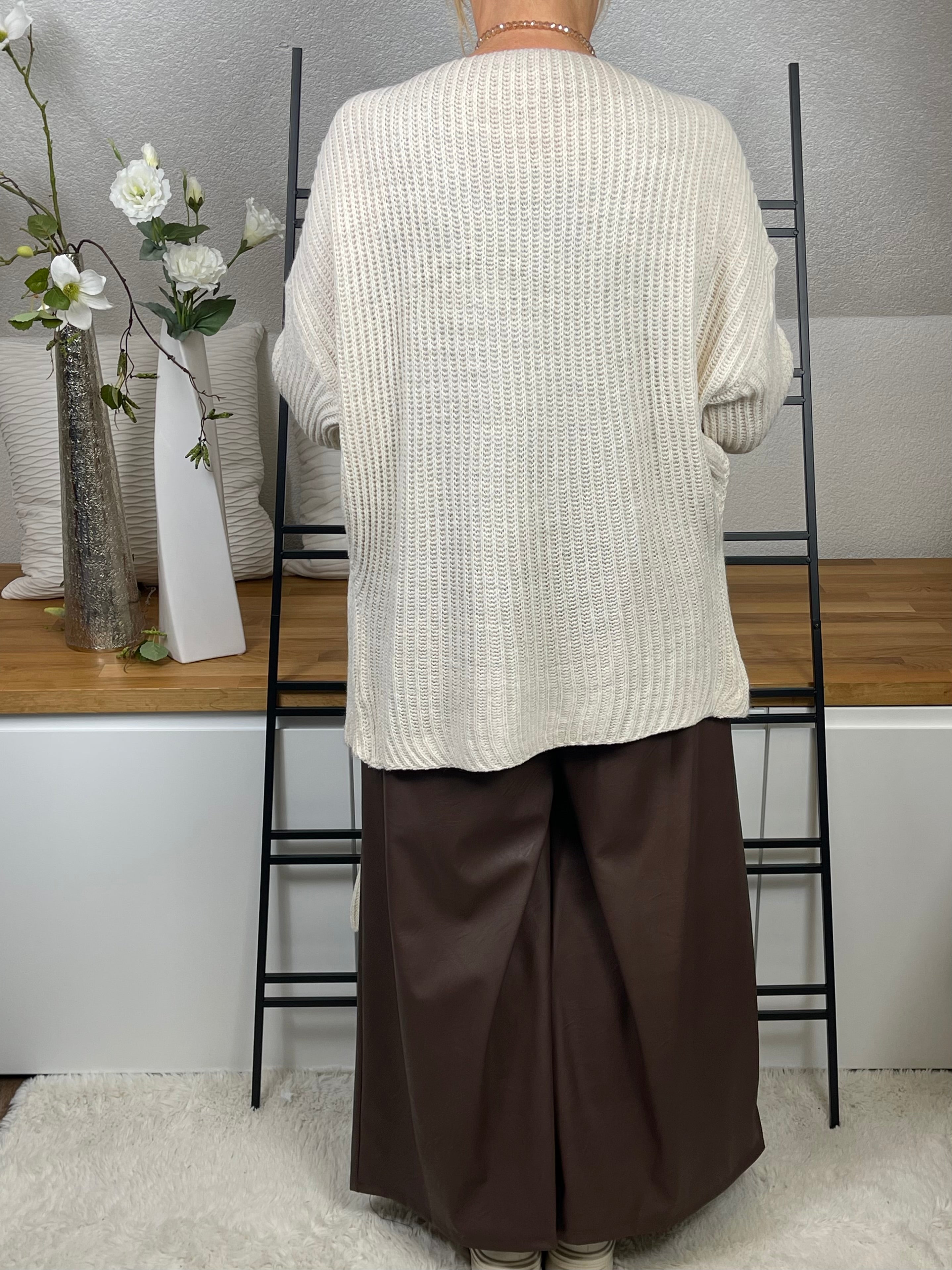 Damen - Cardigan - Schal - Strick - Pullover Einheitsgrösse Gr. 40 - 48 in 3 Farben