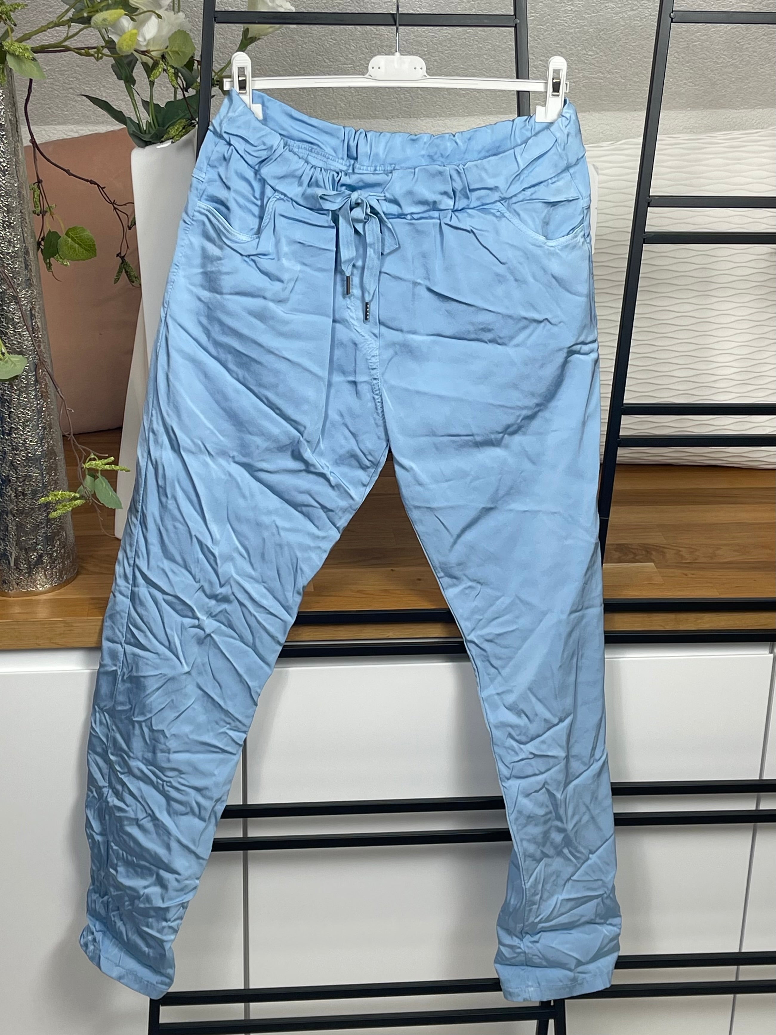 !!!KEINE RETOURE MÖGLICH !!! Damen - Jogpant „Shiney“ Einheitsgrösse Gr. 42 - 48+ in 9 Farben