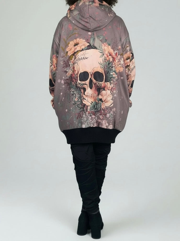 Softshelljacke „Skull“ in taupe - bunt