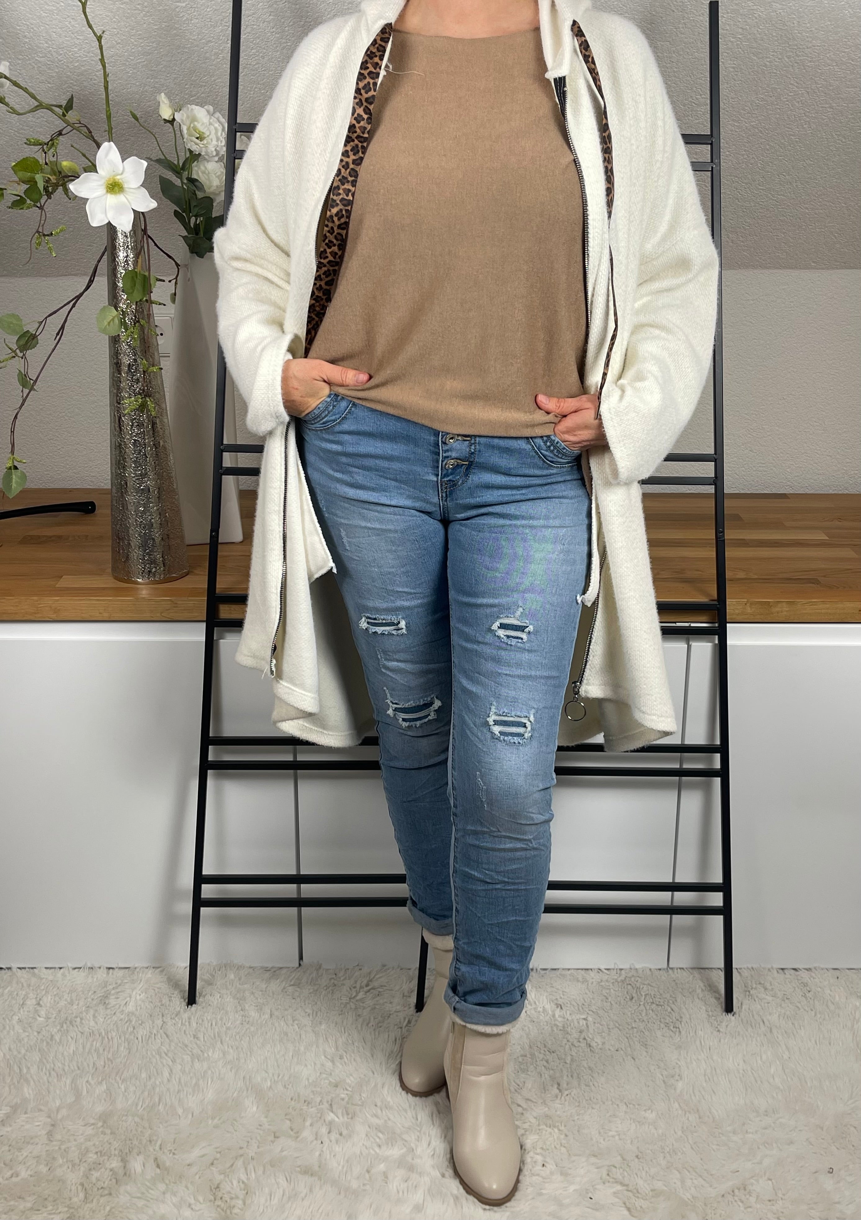 !!!!KEINE RETOURE MÖGLICH!!!! 
Pullover „Feinstrick - Basic“ Einheitsgrösse Gr. 36 - 44