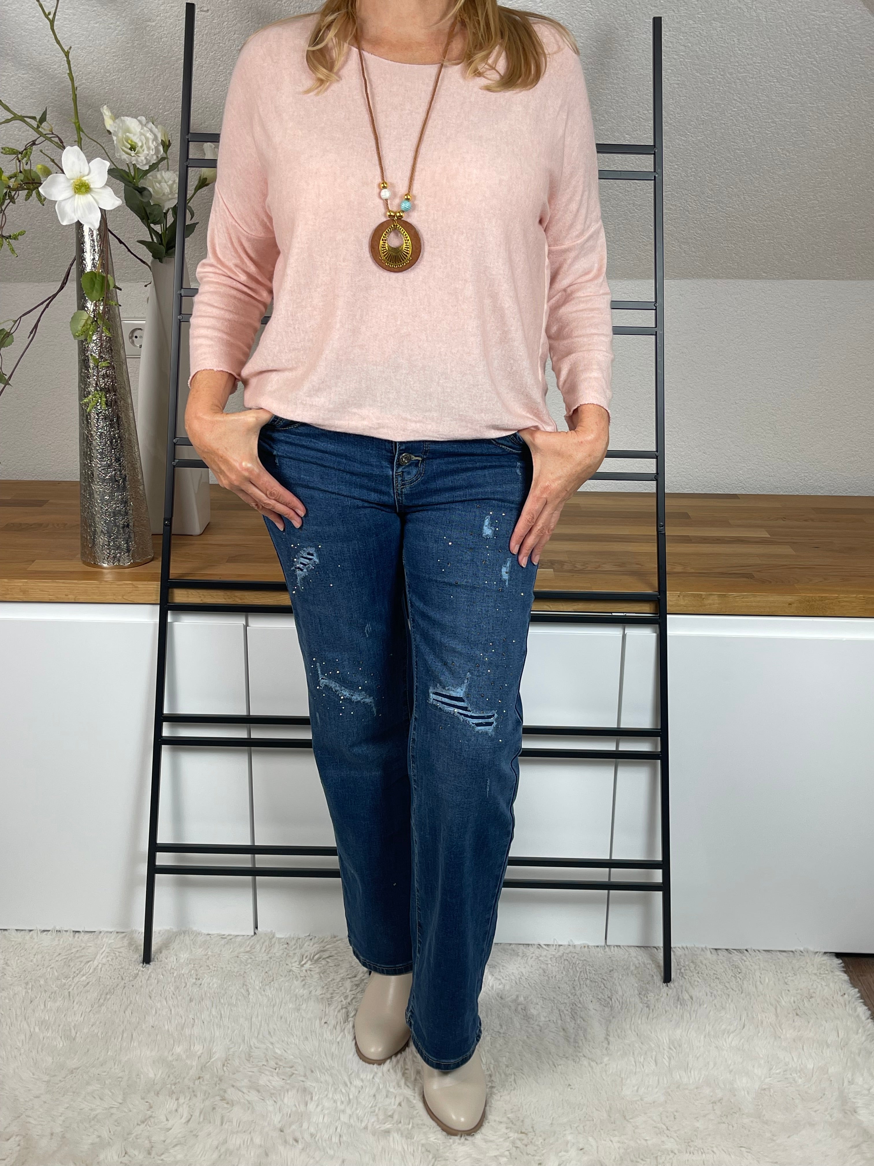 !!!!KEINE RETOURE MÖGLICH!!!! 
Pullover „Feinstrick - Basic“ Einheitsgrösse Gr. 36 - 44