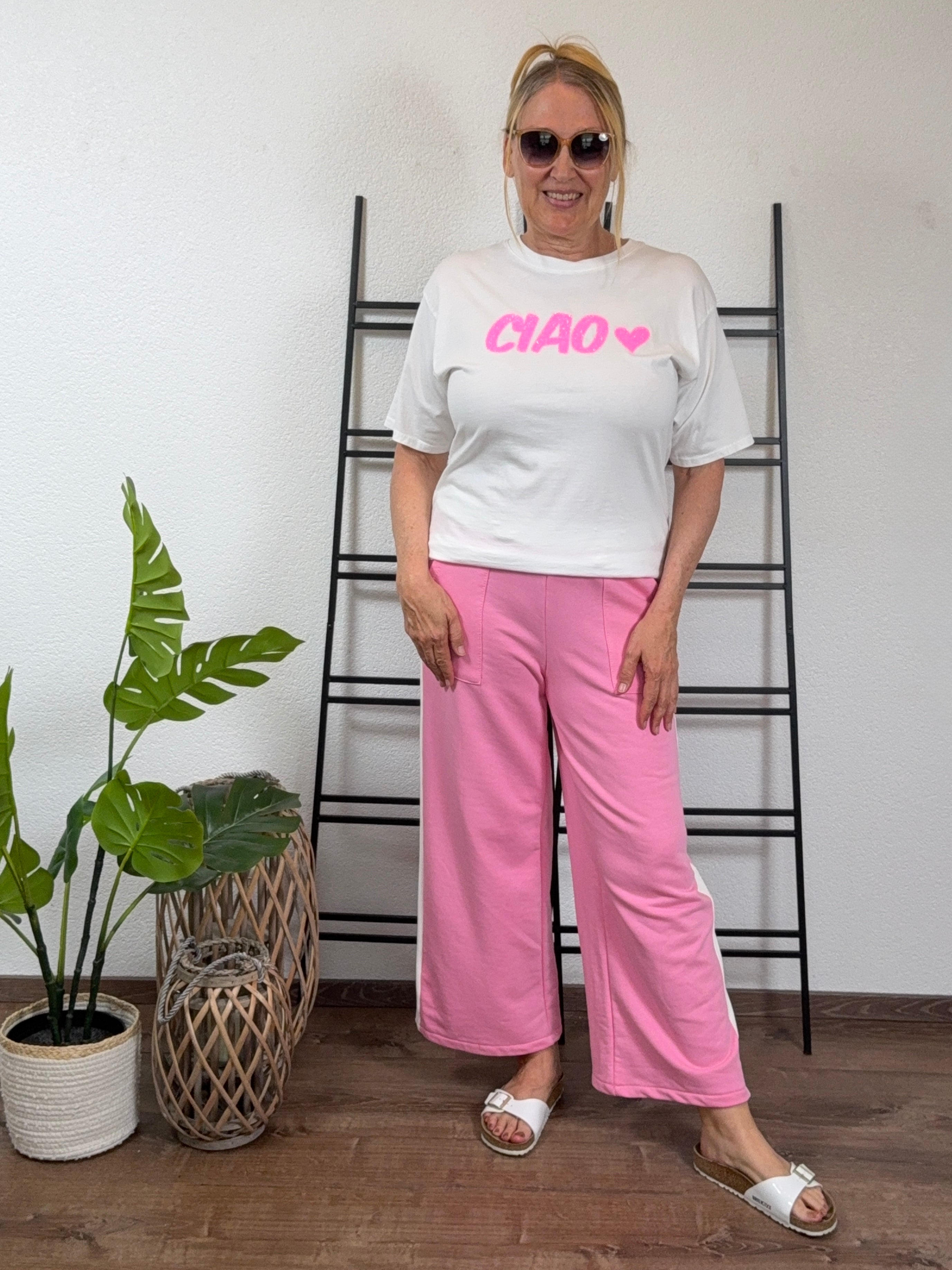 T - Shirt „Ciao“ Einheitsgröße Gr. 38 - 42 in 3 Farben