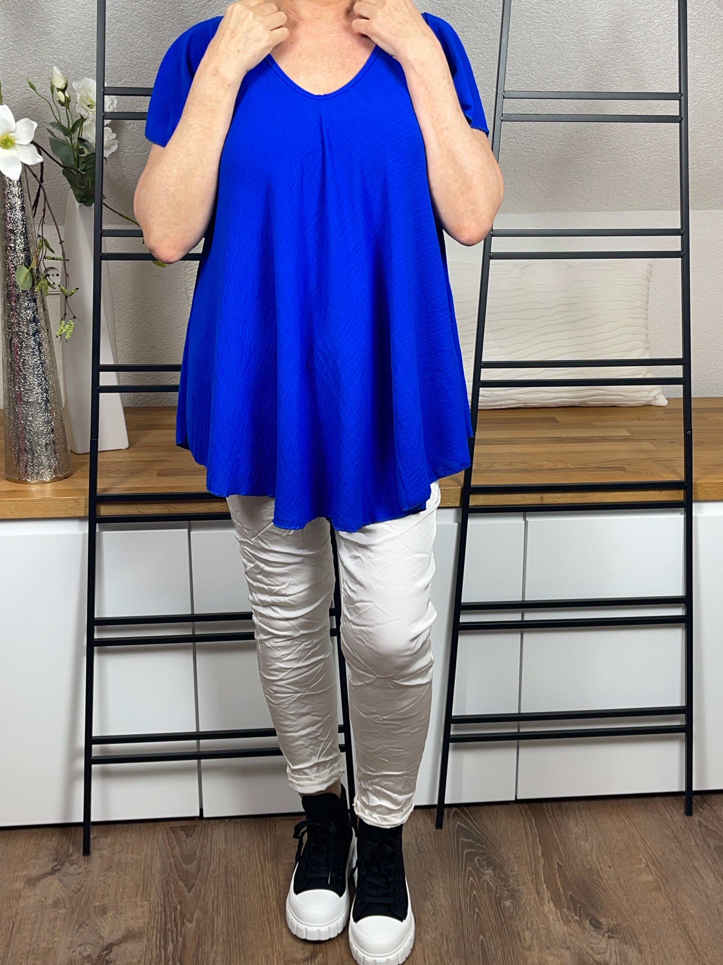 !!!!KEINE RETOURE MÖGLICH!!!! Damen - T - Shirt in leichter A Form Einheitsgrösse Gr. 38 - 44 in 3 Farben