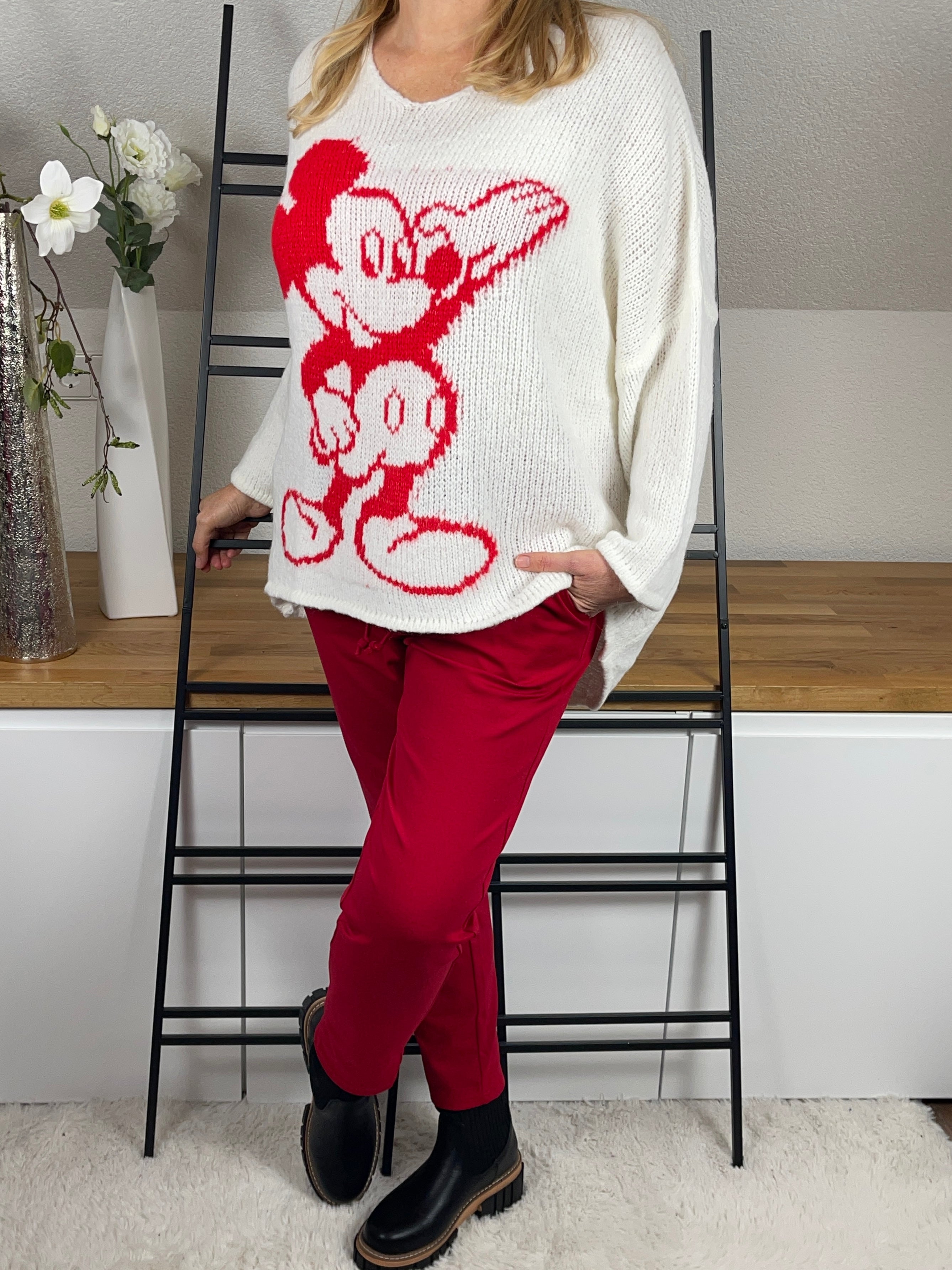 !!!!KEINE RETOURE MÖGLICH !!!!Damen -Pullover „Mickey Mouse“ Einheitsgrösse Gr. 38 - 48 in 2 Farben
