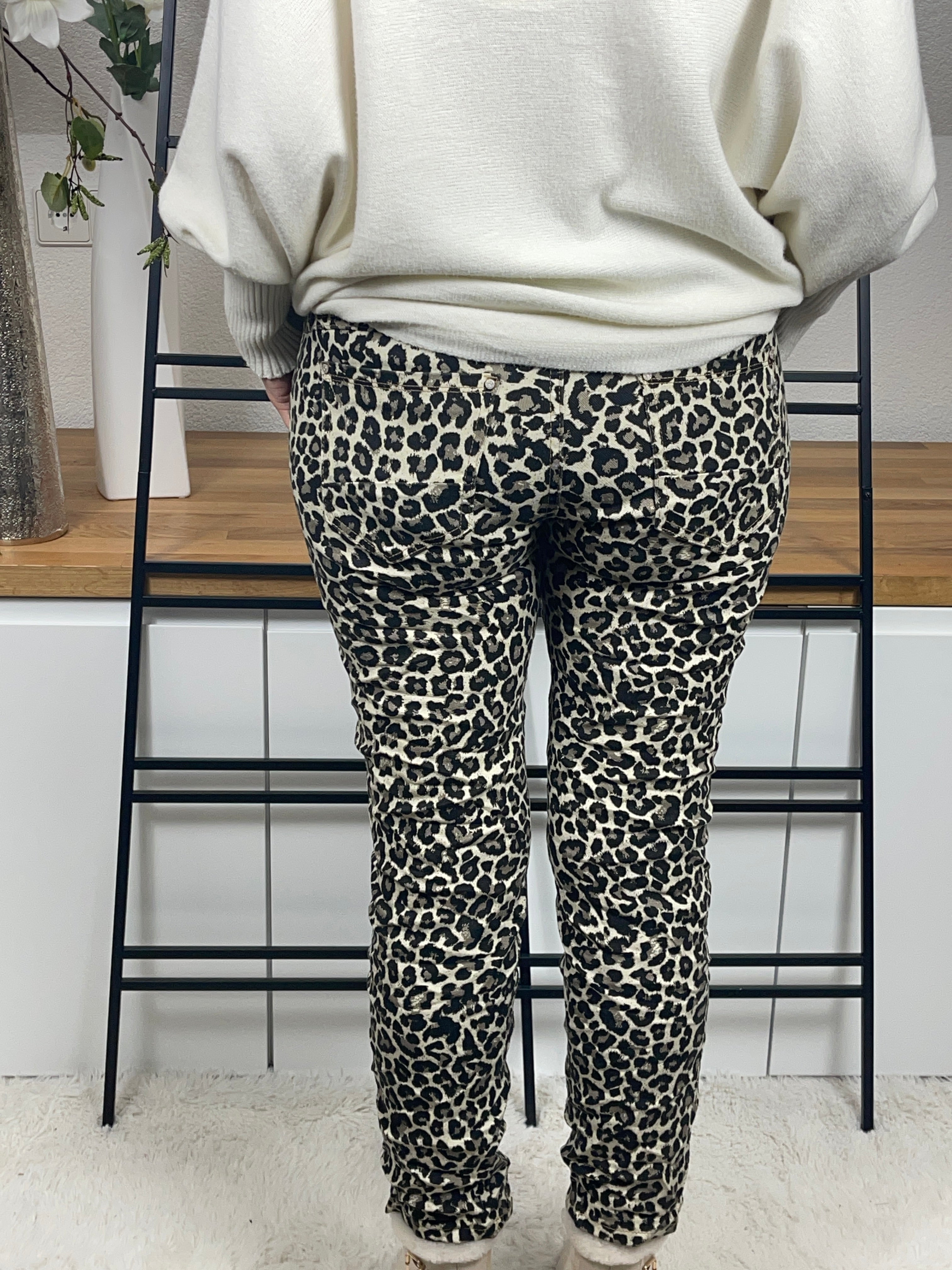 Damen - Jeans „Animal Print“ Look