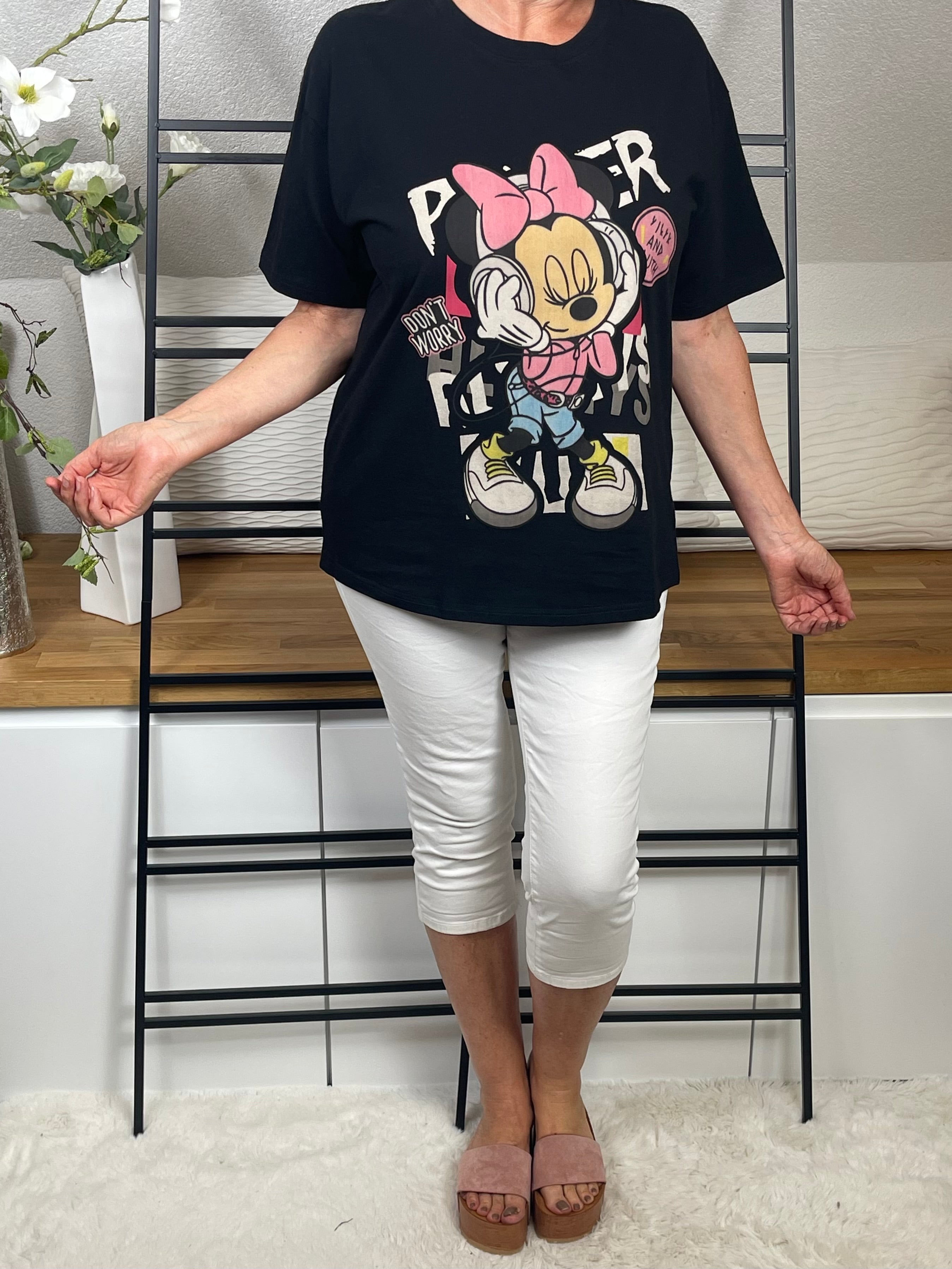 !!!!KEINE RETOURE MÖGLICH!!!! Damen - T - Shirt „Mickey und Minney“ Einheitsgrösse Gr. 38 - 44 in 3 Varianten