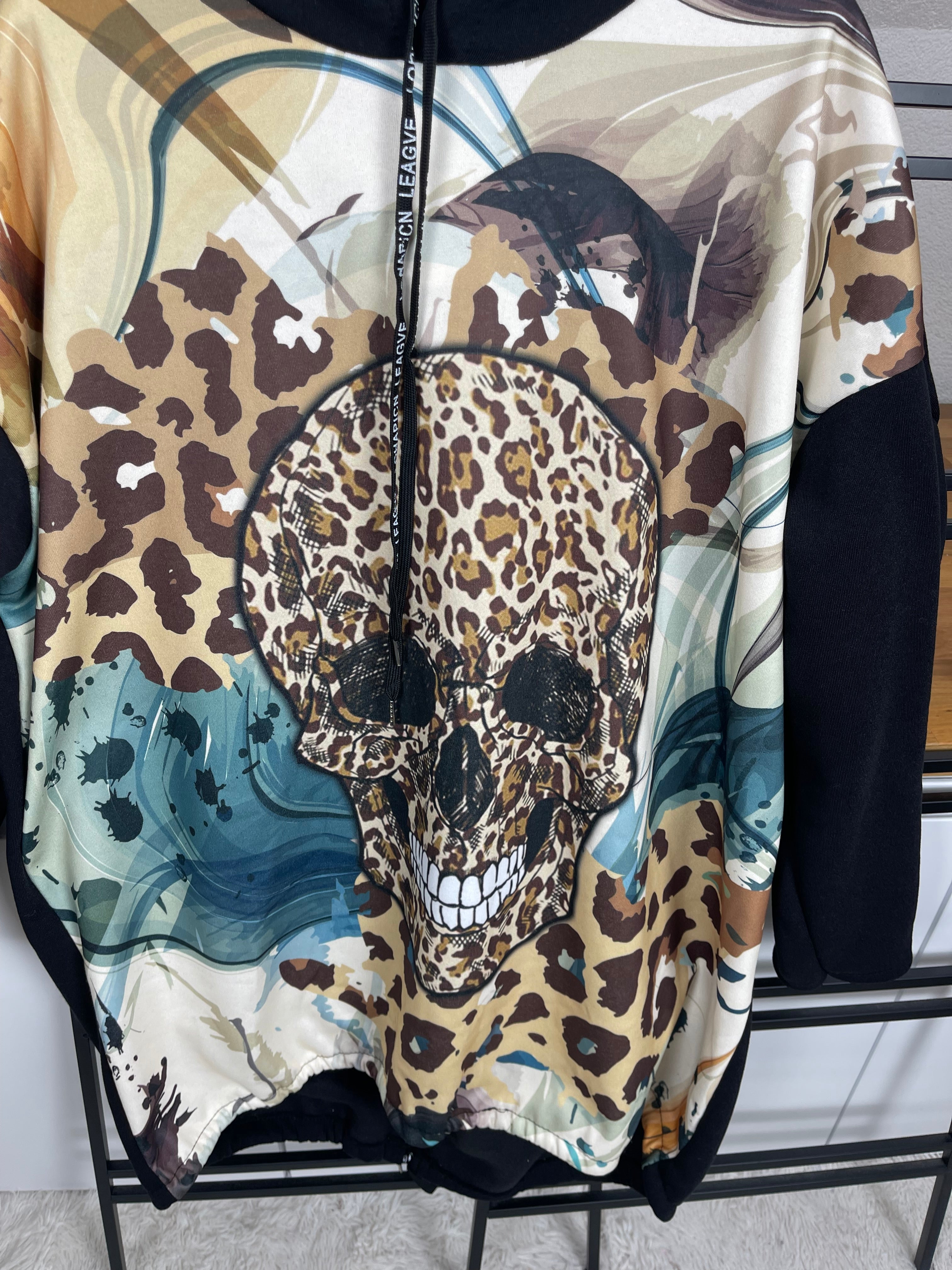 Hoodie „Totenkopf“ „Alfredo“ Einheitsgrösse Gr. 40 - 48