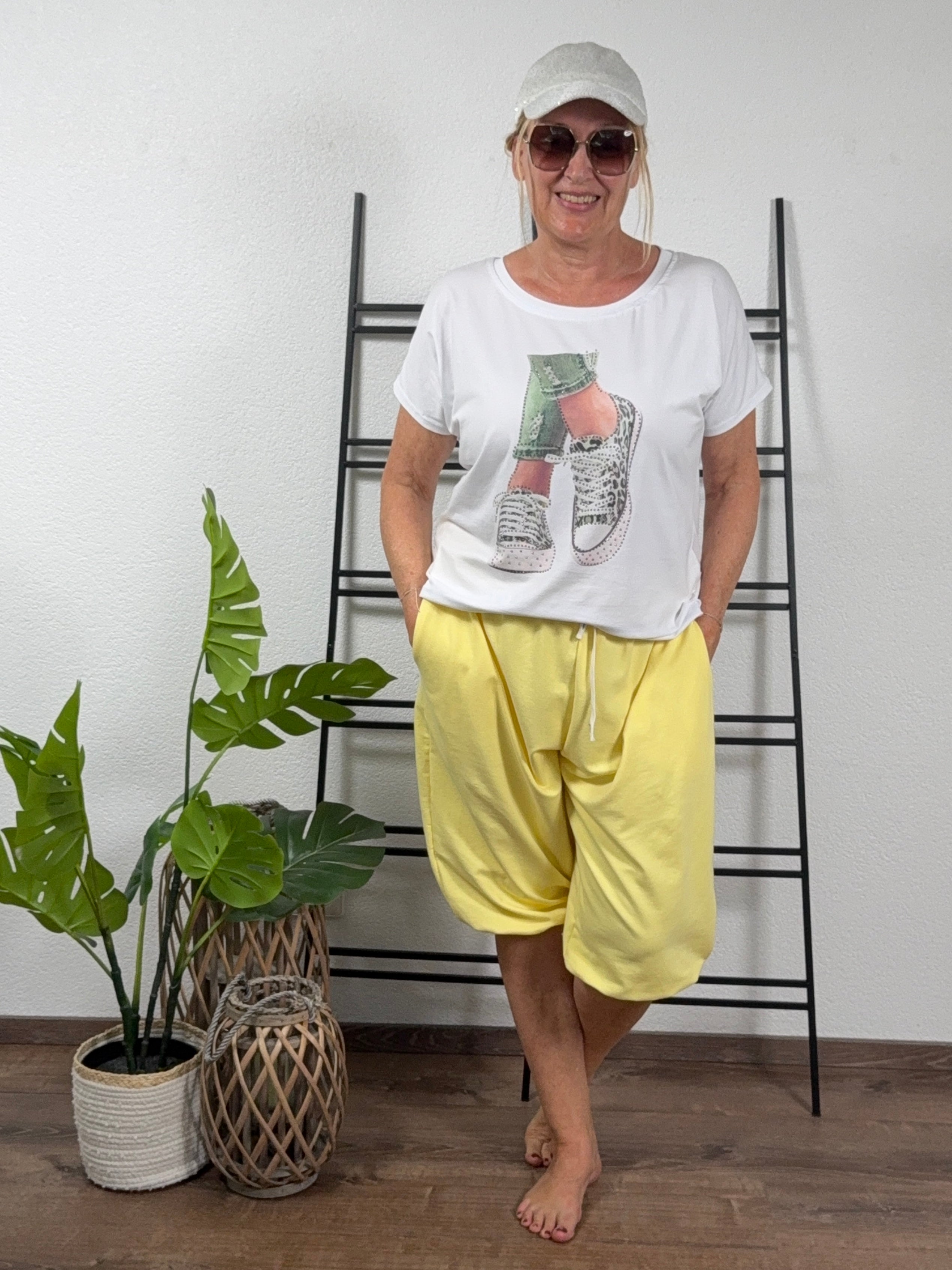 3/4 Pumphose „Fluffi“ mit Kordelzug in 3 Farben
