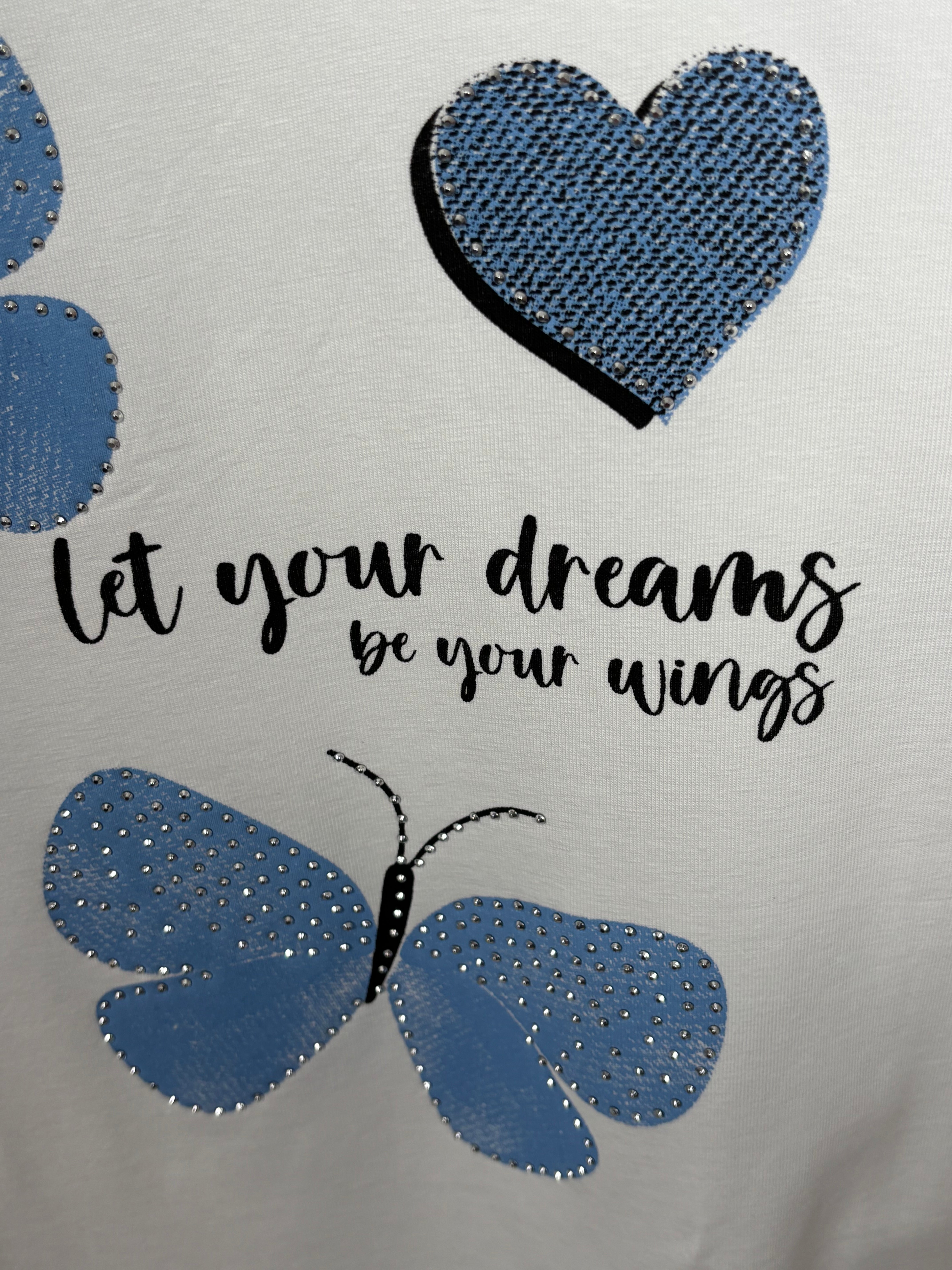 !!!!KEINE RETOURE MÖGLICH!!!! Damen- T - Shirt „Schmetterling“ Einheitsgrösse Gr. 36 - 44 in 3 Farben