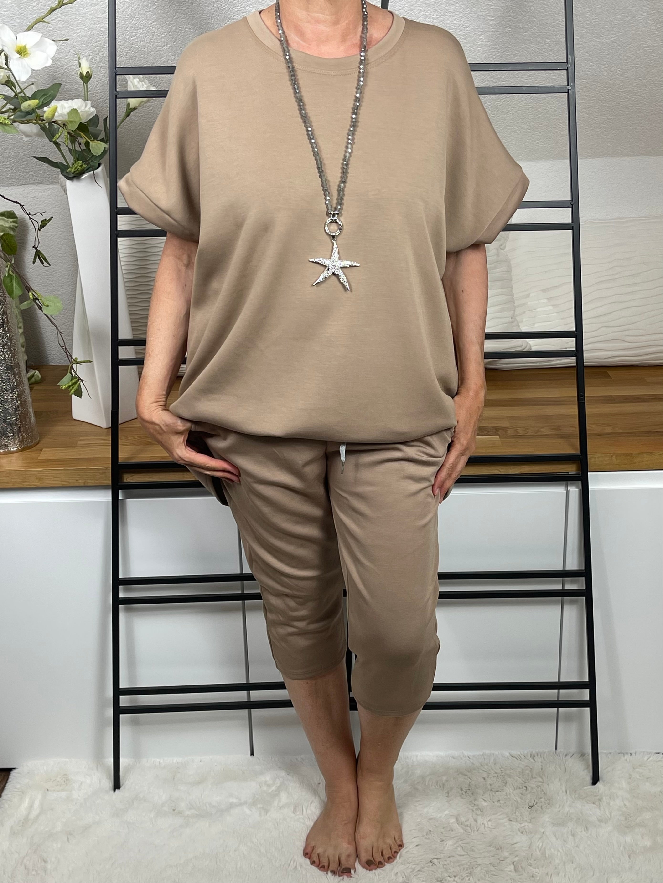 Damen 3/4 Jogpant „Fluffi“ Einheitsgrösse Gr. 42 - 48 in 10 Farben