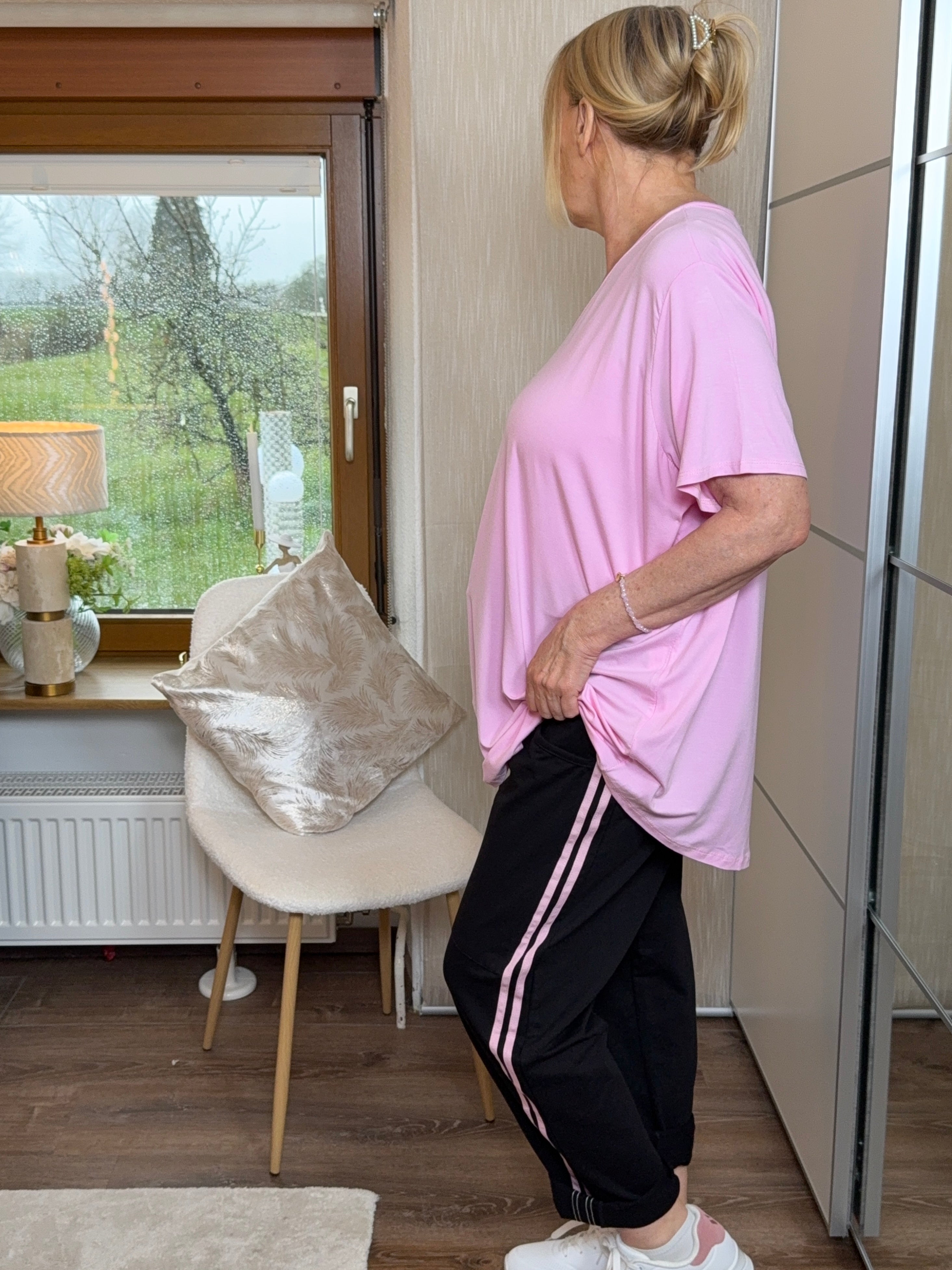Legere Jogpant mit „Galonstreifen“ in 5 Farben