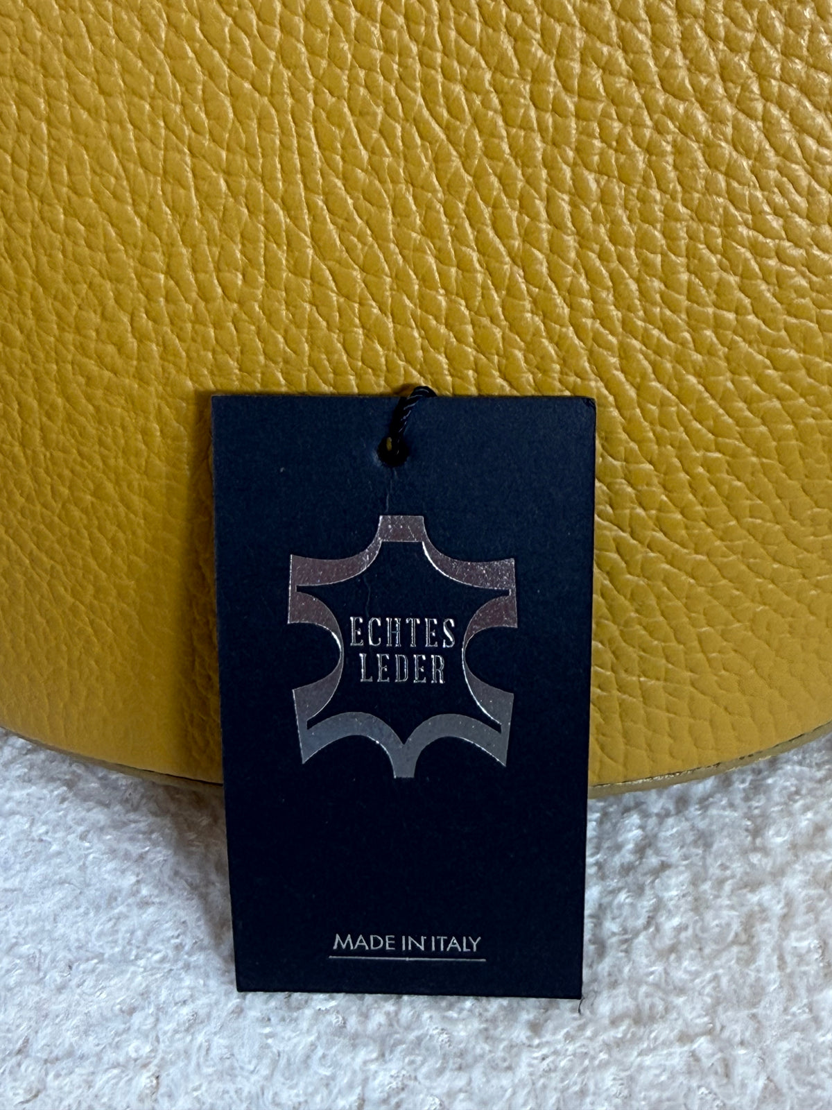 Echtleder Schulter - Tasche in gelb