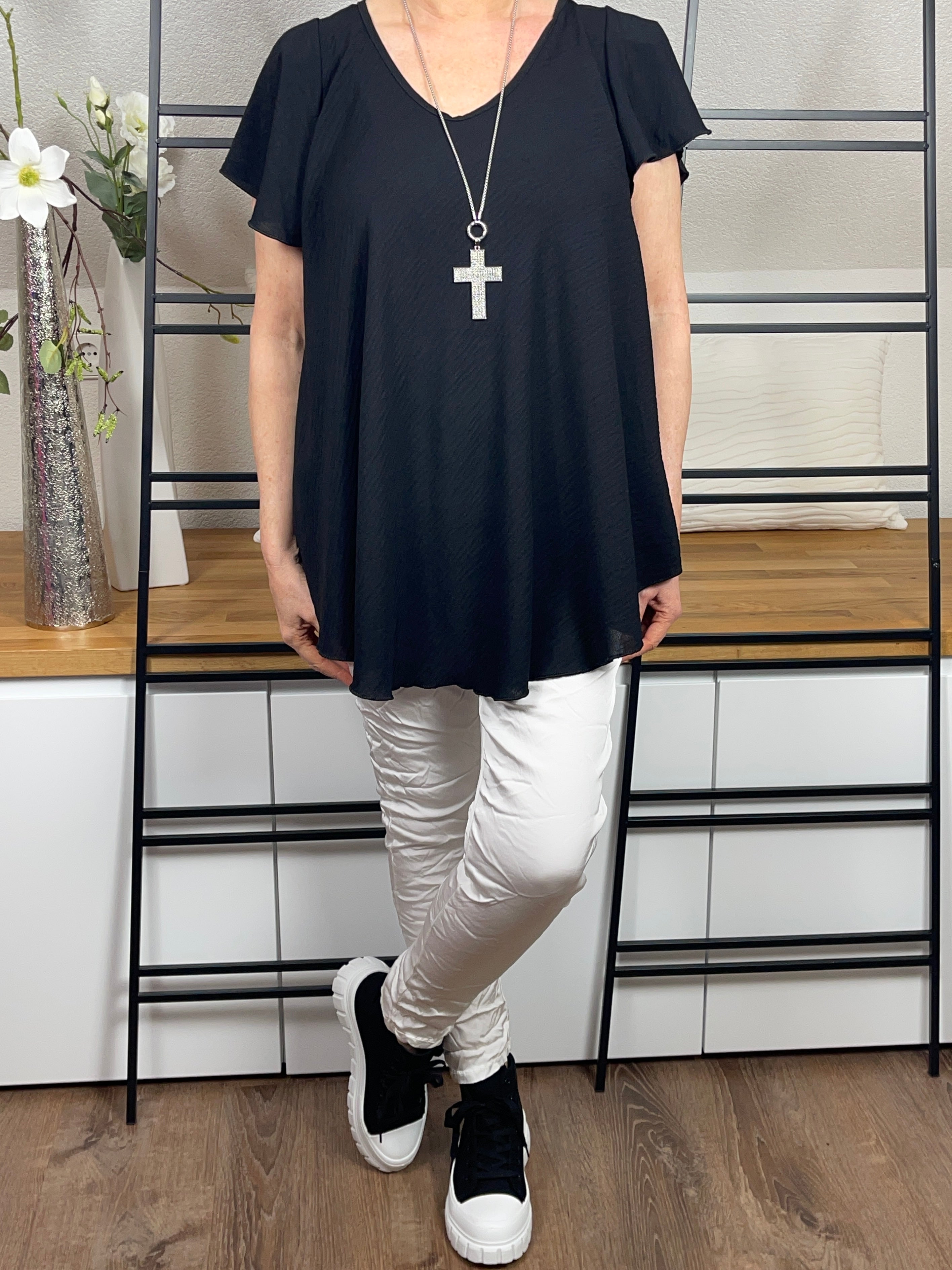 !!!!KEINE RETOURE MÖGLICH!!!! Damen - T - Shirt in leichter A Form Einheitsgrösse Gr. 38 - 44 in 3 Farben