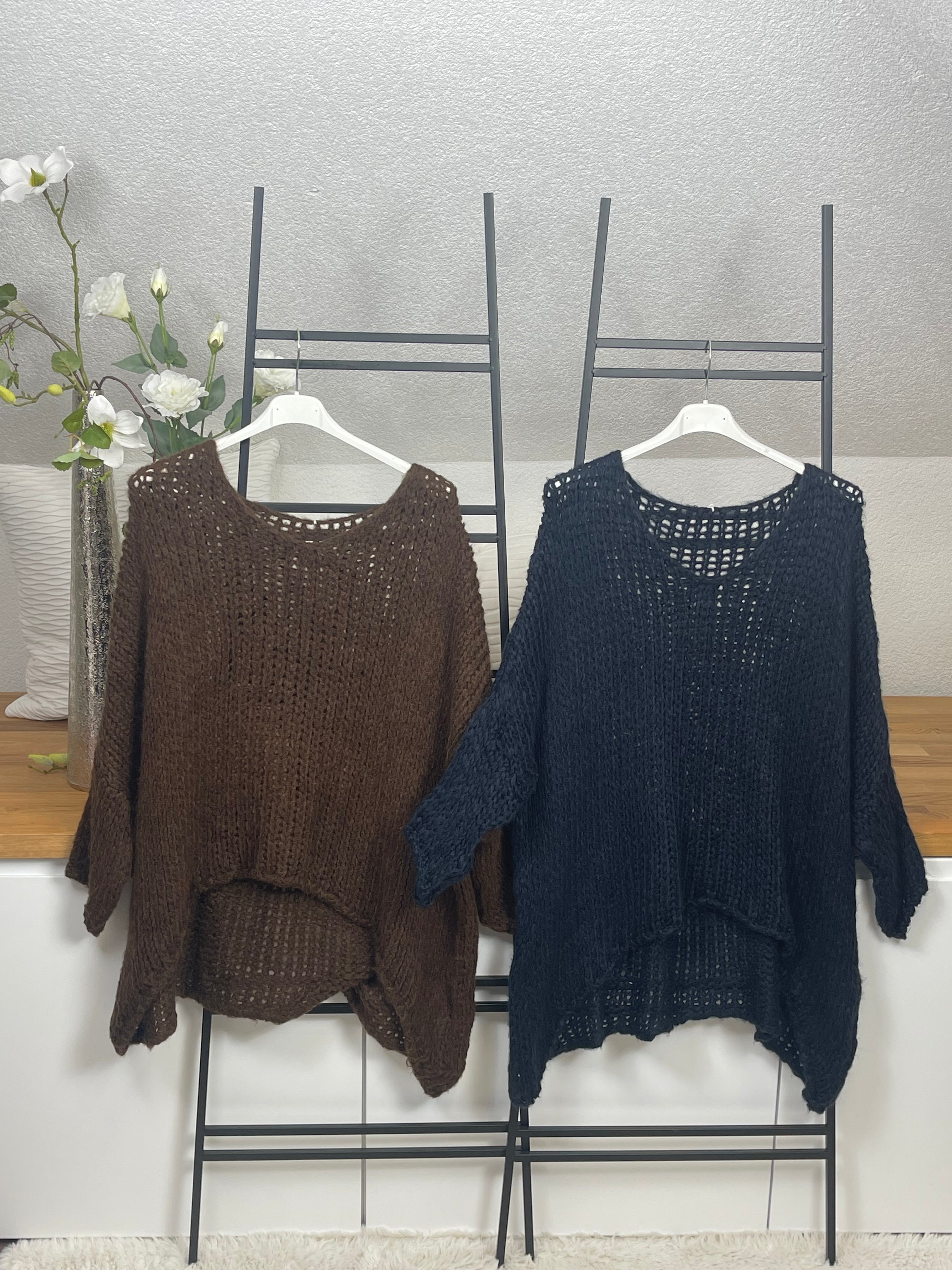 Damen - Pullover „Flauschi“ Einheitsgrösse Gr. 38 - 48 + in vielen Farben