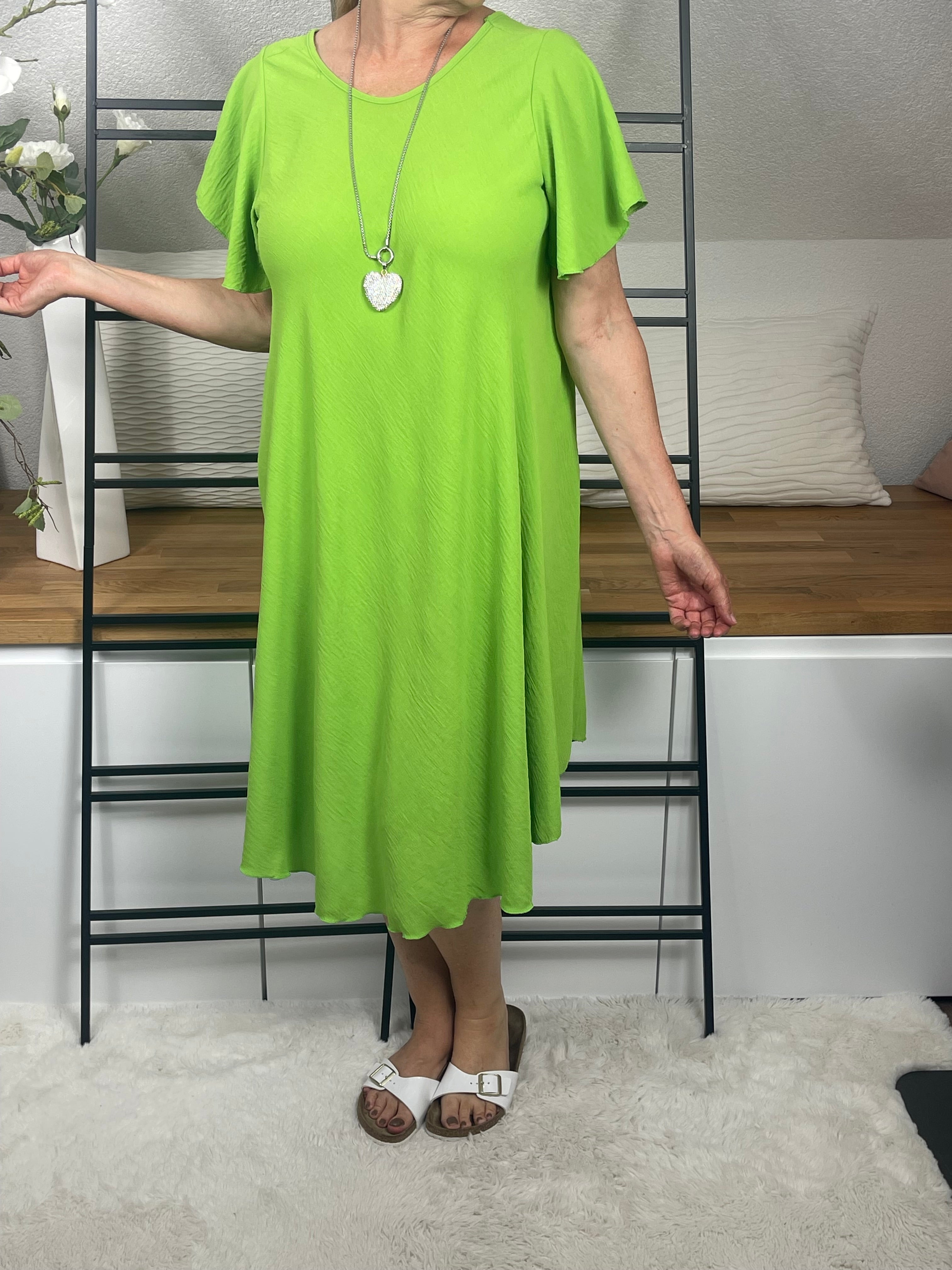 !!!!KEINE RETOURE MÖGLICH!!!! Damen - Kleid leichte A - Form Einheitsgröße Gr. 38 - 44 in 4 Farben