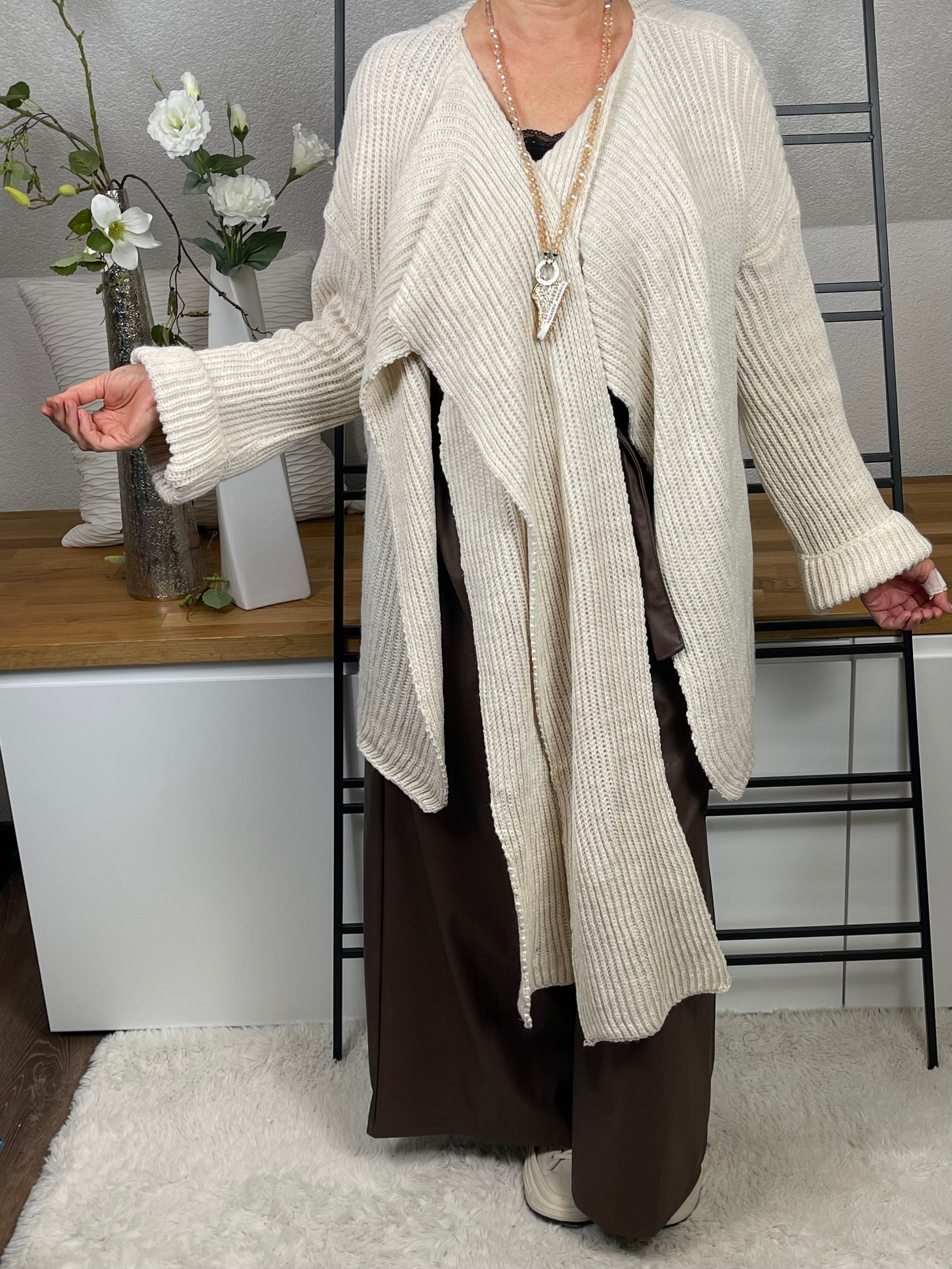 Damen - Cardigan - Schal - Strick - Pullover Einheitsgrösse Gr. 40 - 48 in 3 Farben