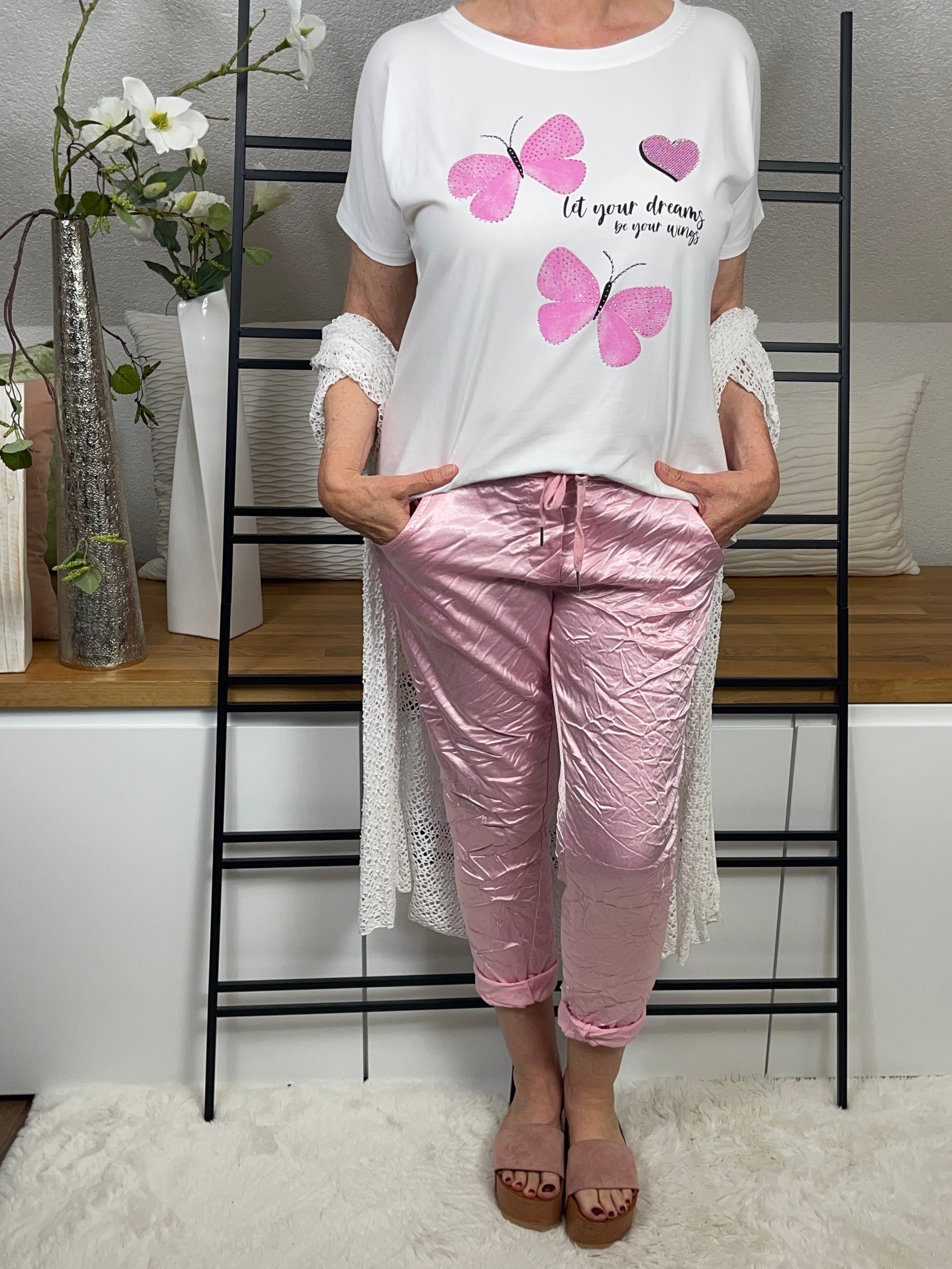 !!!!KEINE RETOURE MÖGLICH!!!! Damen - Jogpant „Shiney“ Einheitsgrösse Gr. 38 - 42 in 7 Farben