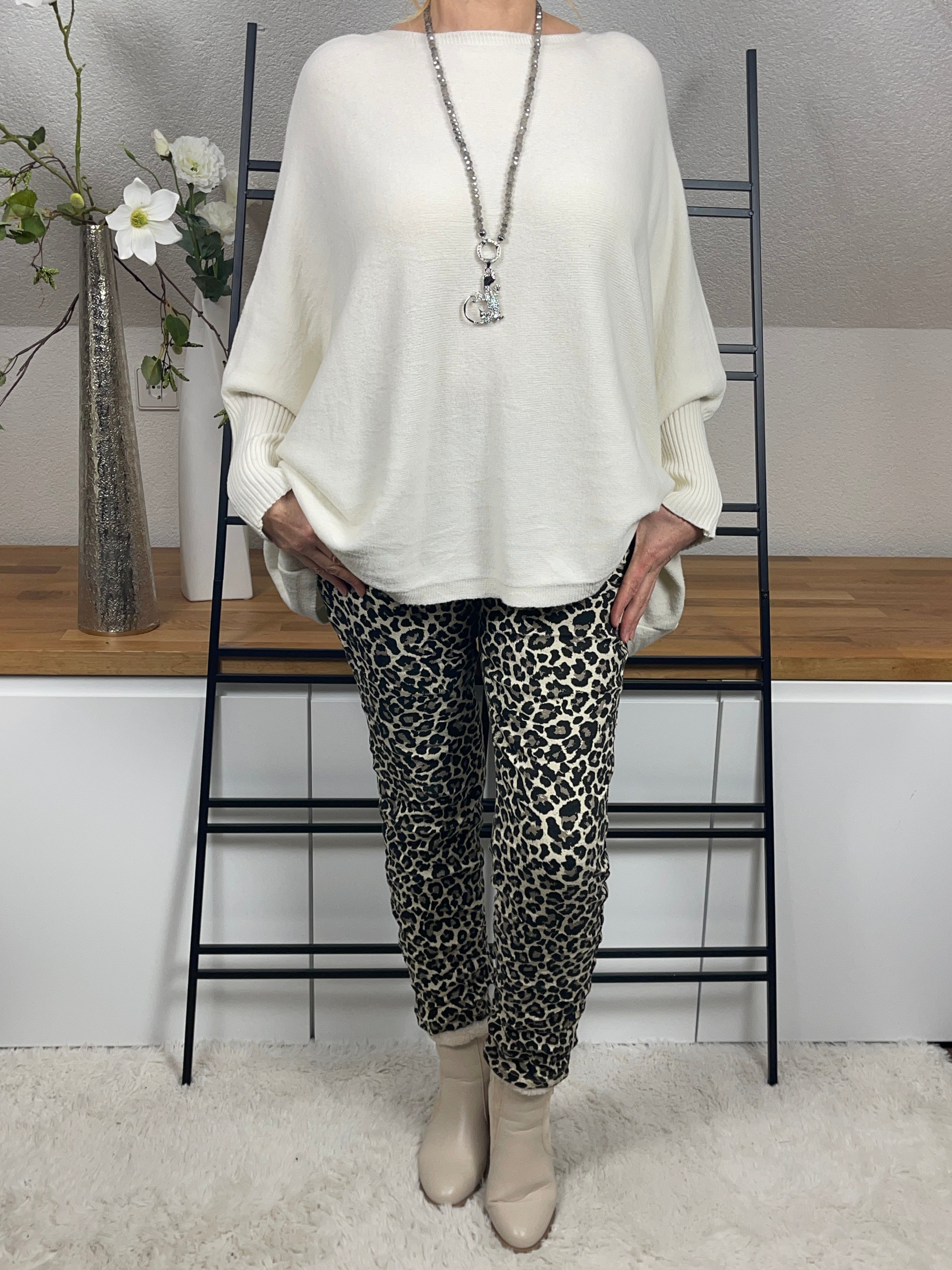 Damen - Jeans „Animal Print“ Look