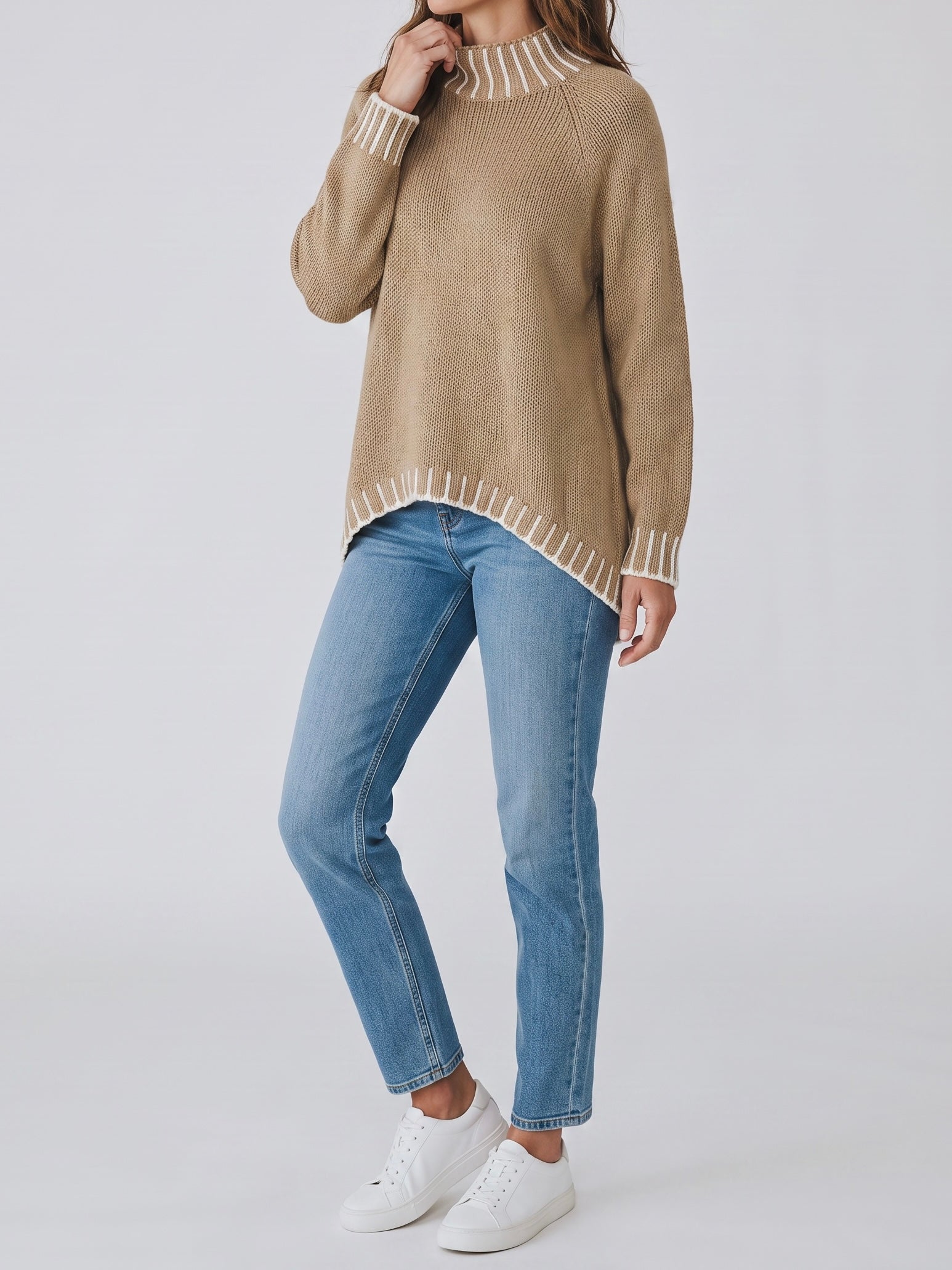 Eleganter Feinstrick - Pullover in 4 Farben