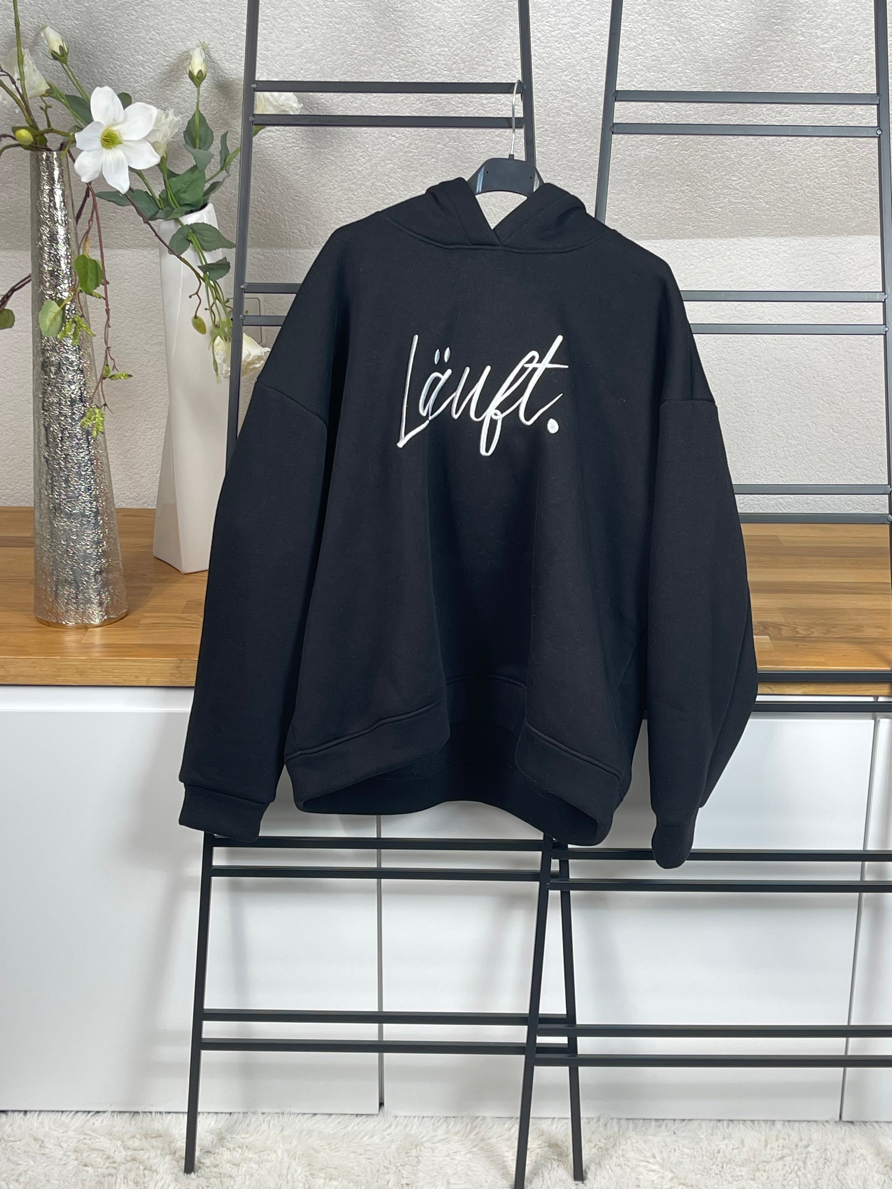 !!!!Keine RETOURE MÖGLICH!!! Hoodie „Läuft“ Einheitsgrösse Gr. 36 - 44